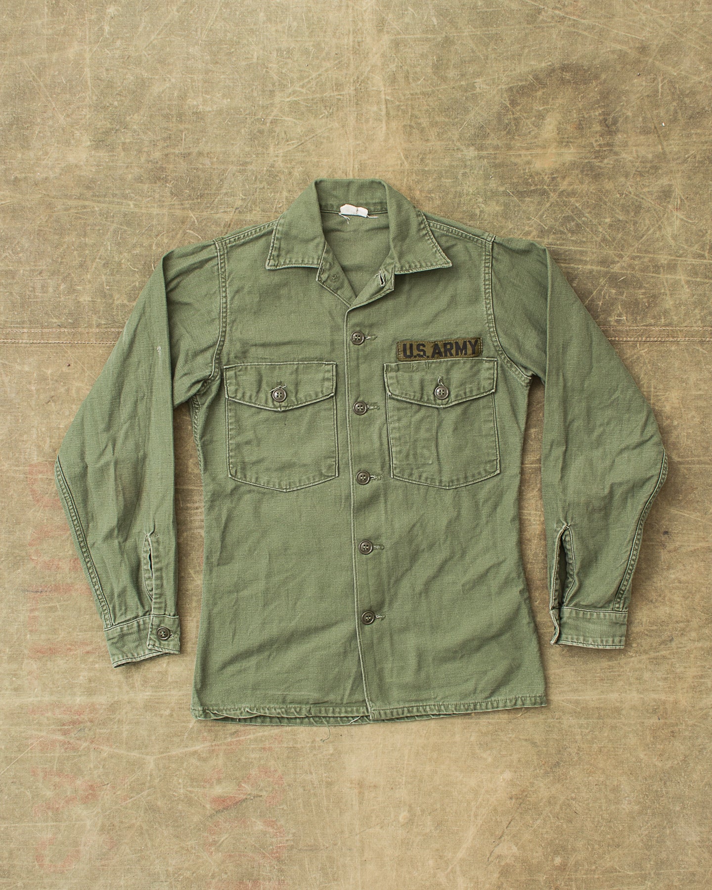 Vintage Original OG-107 Cotton Sateen US Army Shirt Size 13 1/5