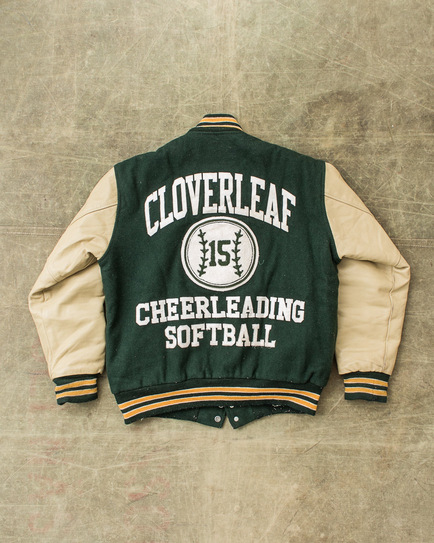 Vintage Made In USA Game Sportswear Leather Sleeves Varsity Jacket