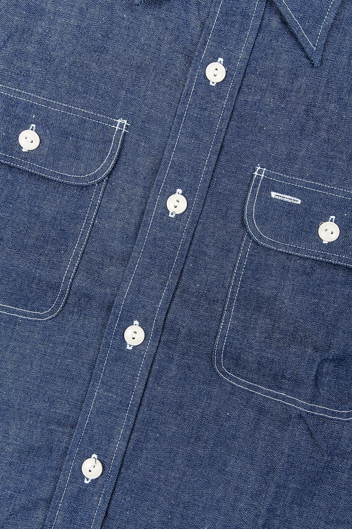 Sugar Cane & Co. Blue Denim Work Shirt SC27852