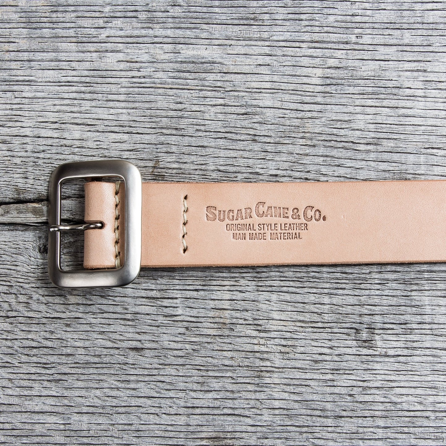 Sugar Cane & Co. Garrison Natural Leather Belt SC02320