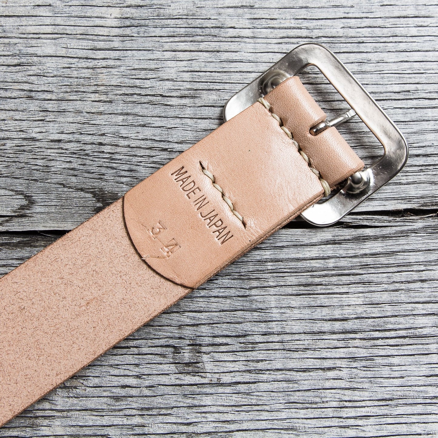 Sugar Cane & Co. Garrison Natural Leather Belt SC02320