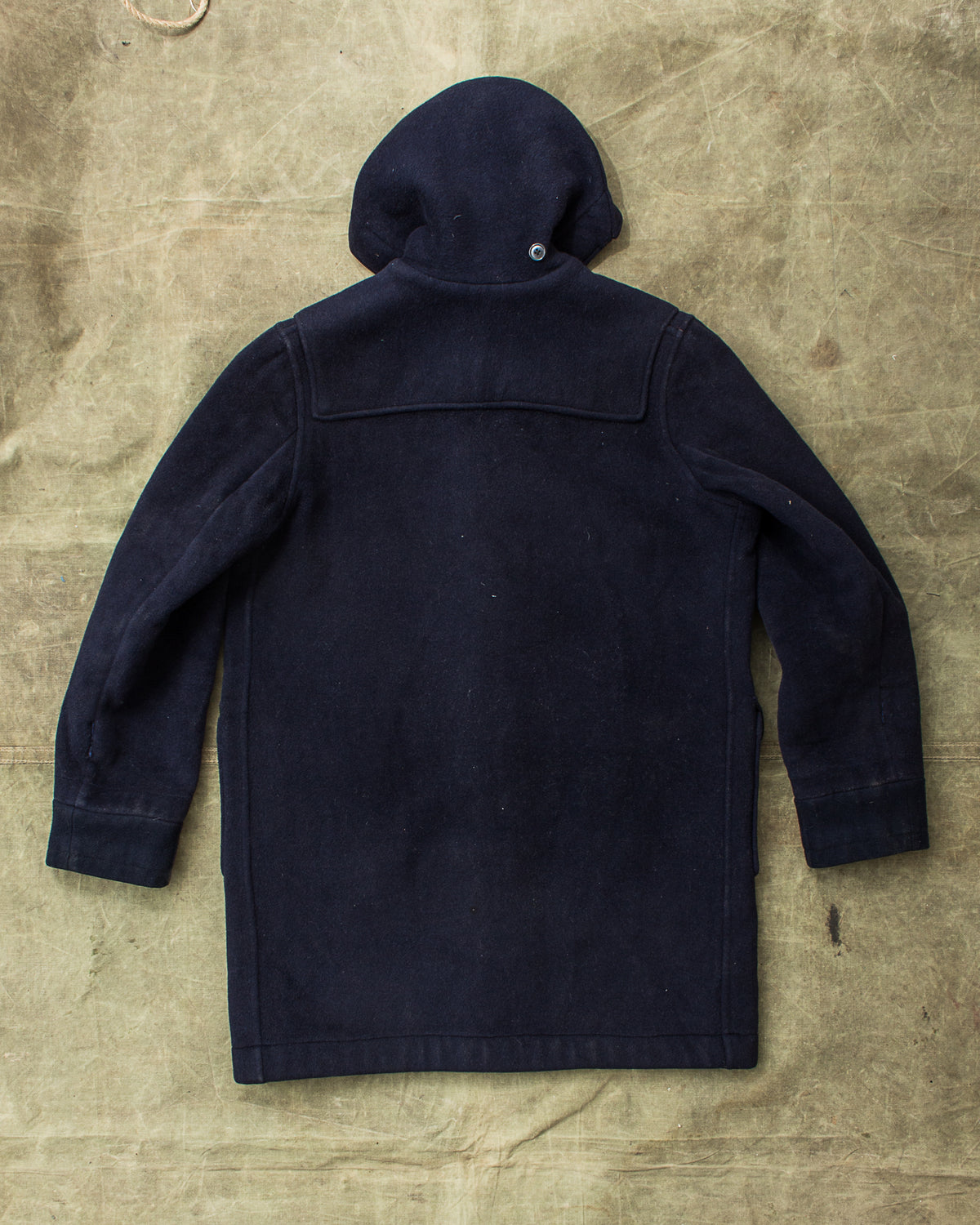 Vintage 60's "Gold Label" Gloverall Wool Duffle Coat Navy