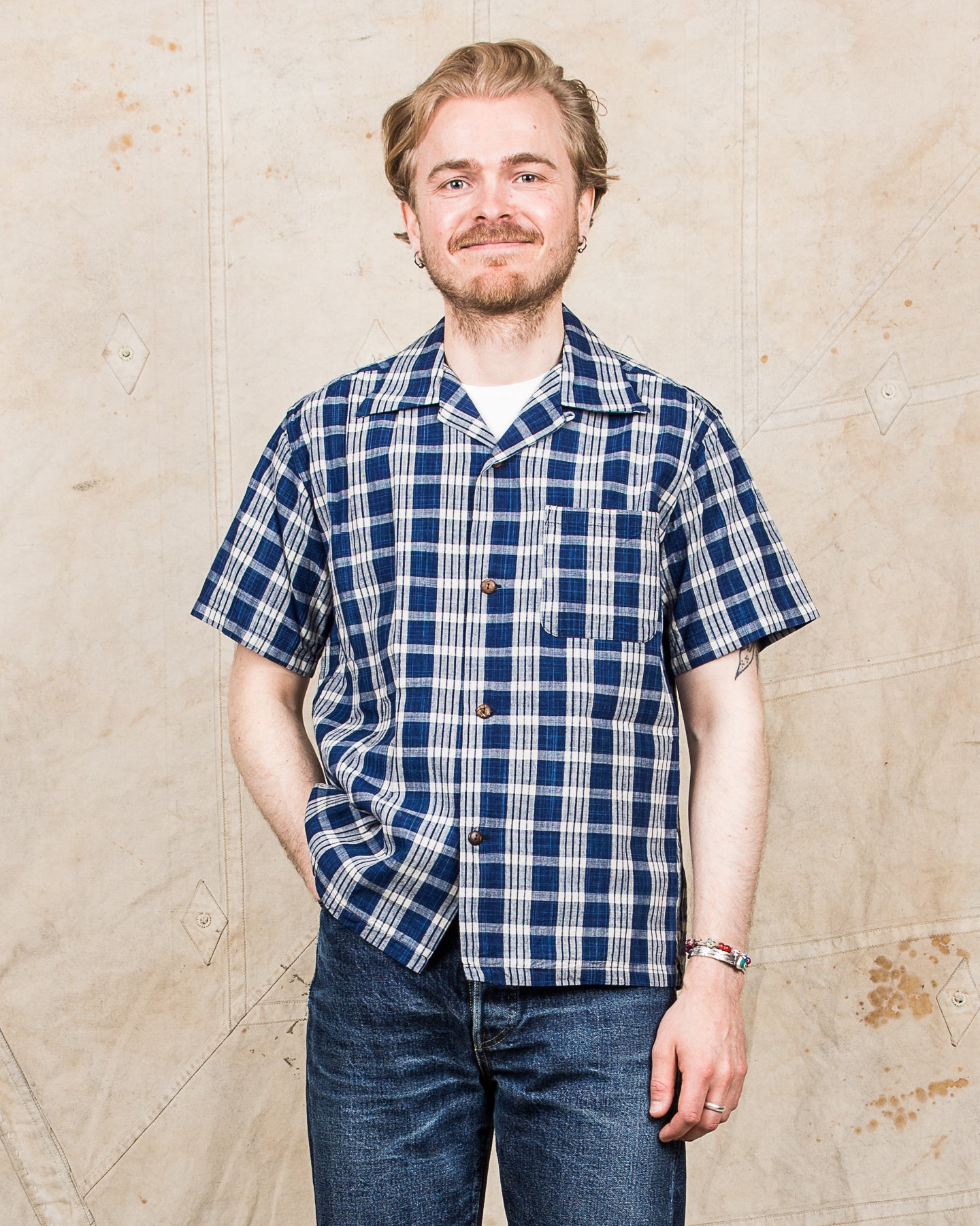 Sun Surf Sailor Moku Products Palaka Check Open Shirt – Second Sunrise