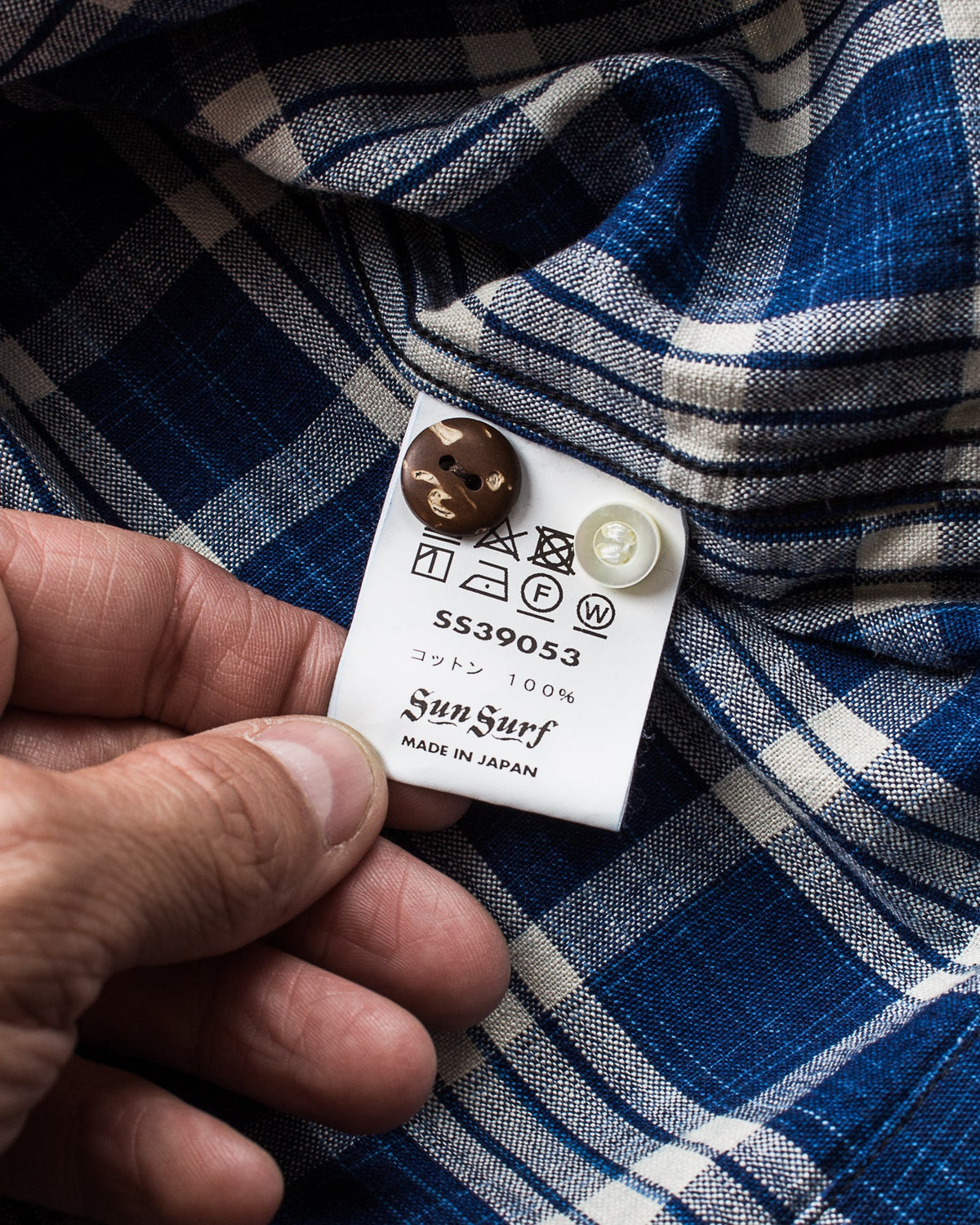 Sun Surf Sailor Moku Products Palaka Check Open Shirt