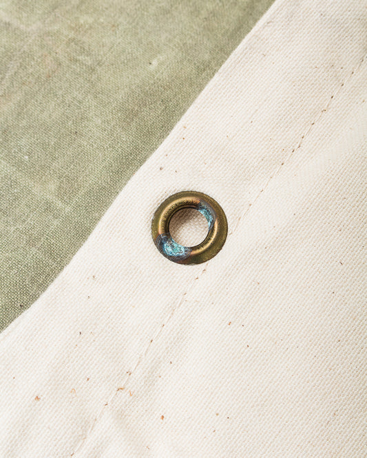 Vintage Dead Stock Swedish Army Canvas Laundry Bag Square Shape