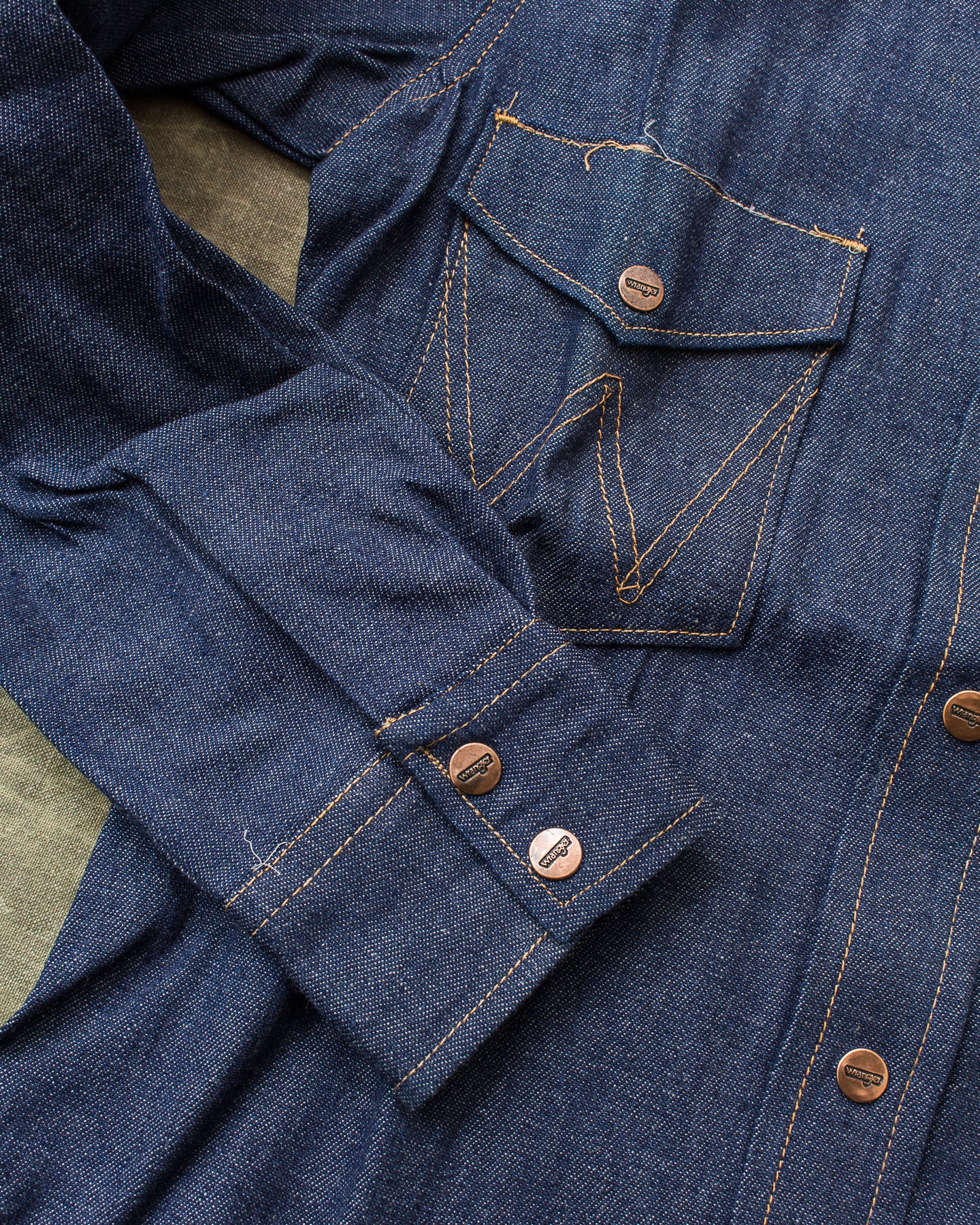 Vintage Dead Stock 70's Wrangler Children's Denim Shirt