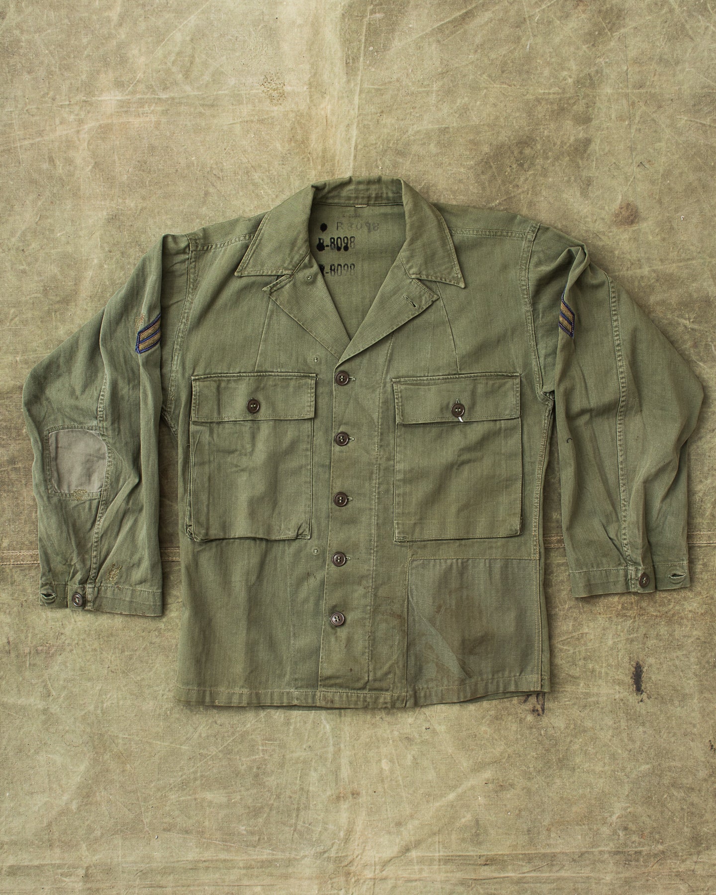 Vintage P-43 Korean War HBT Twill US Army Utility Shirt – Second