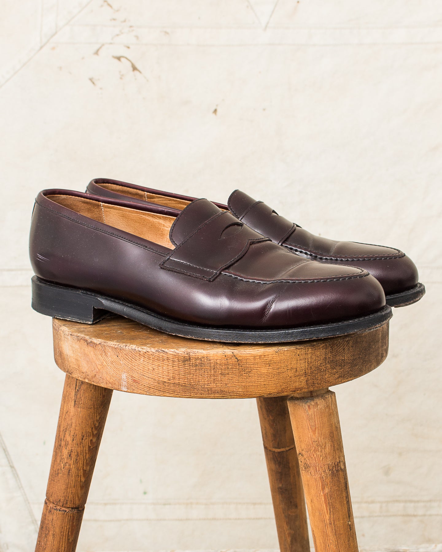 Second Hand Morjas The Penny Loafers Burgundy Calf – Second Sunrise