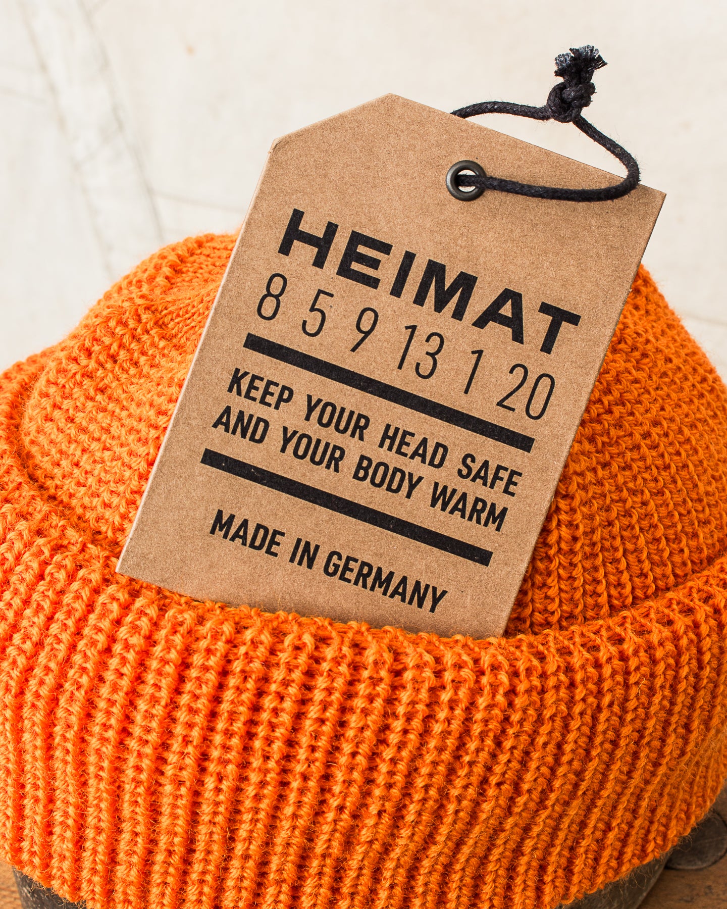 Heimat Mechanics Wool Hat Rescue Orange
