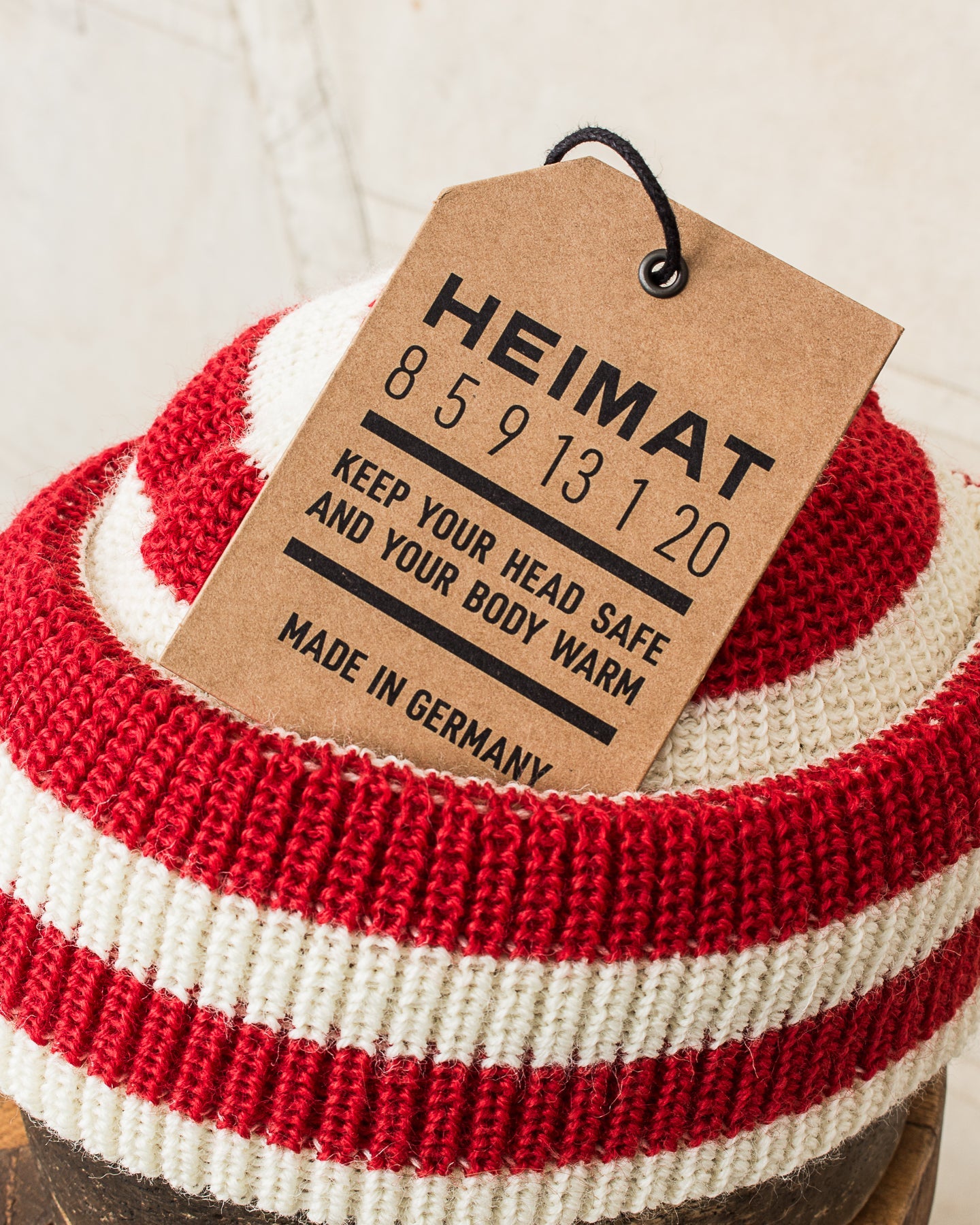Heimat Jailhouse Mechanics Wool Hat Safety Red / Seashell