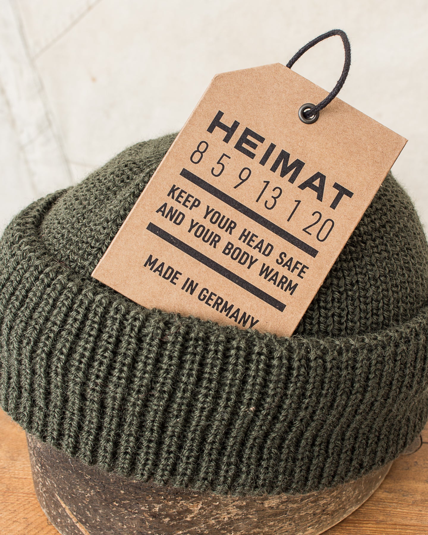 Heimat Mechanics Wool Hat Military Green