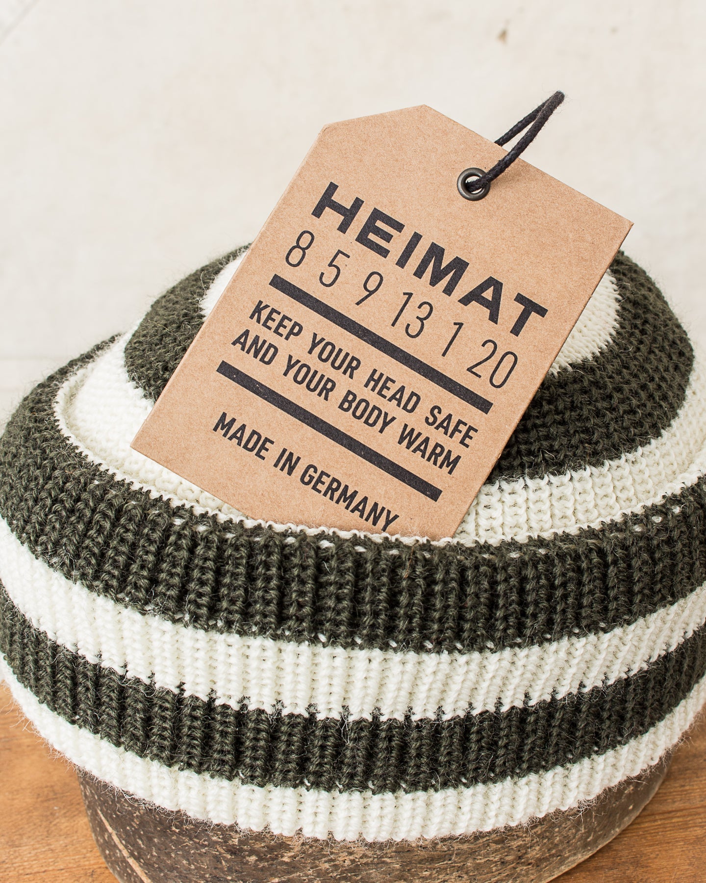 Heimat Jailhouse Mechanics Wool Hat Military Green / Seashell
