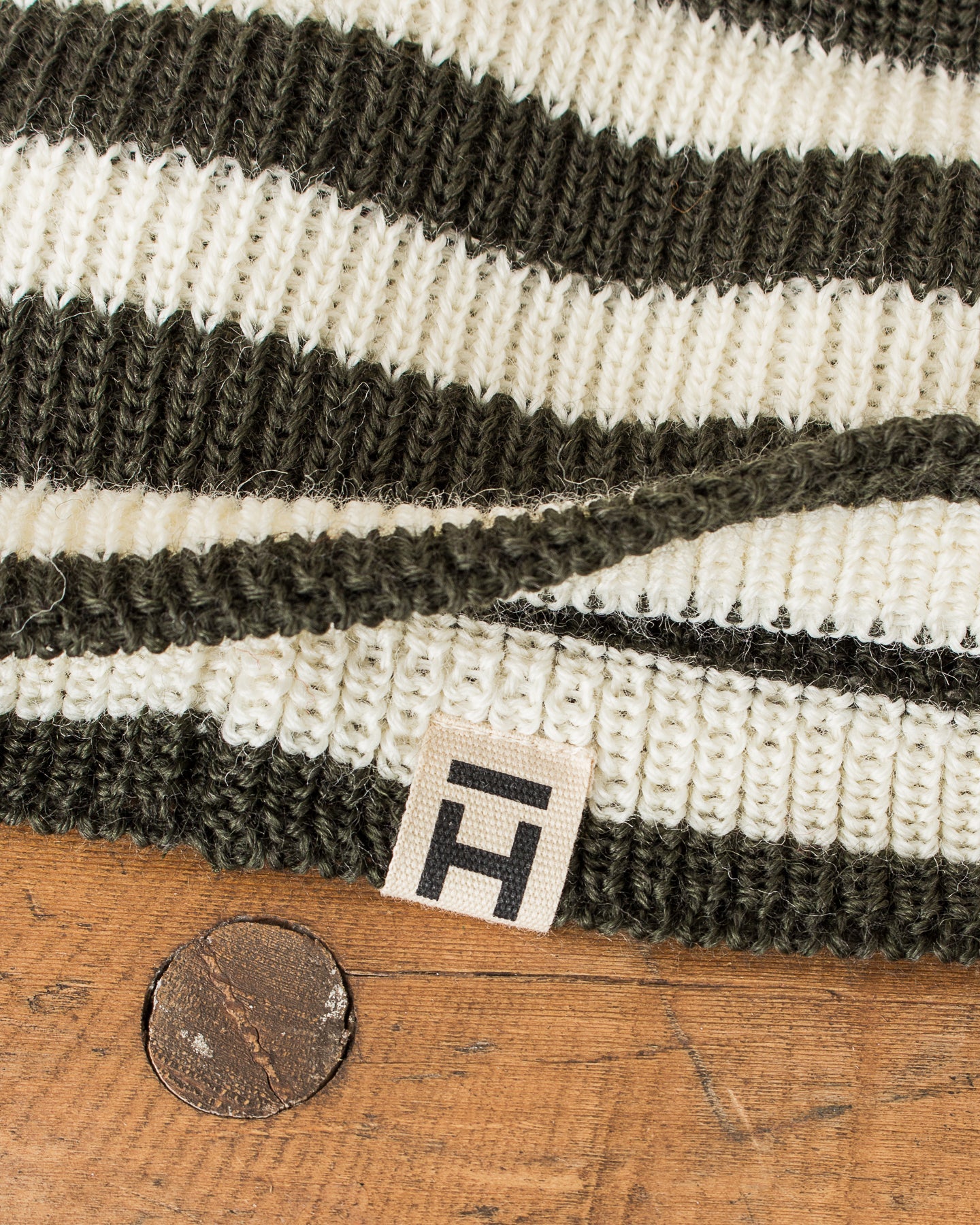 Heimat Jailhouse Mechanics Wool Hat Military Green / Seashell