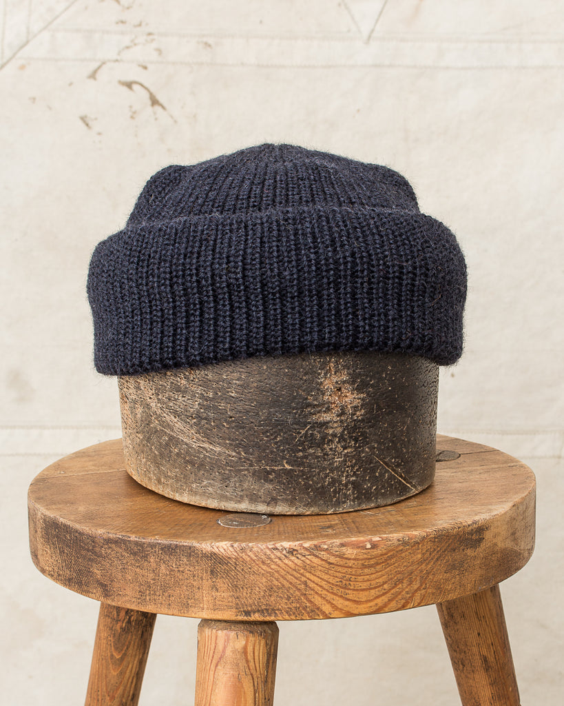 Navy wool hat online