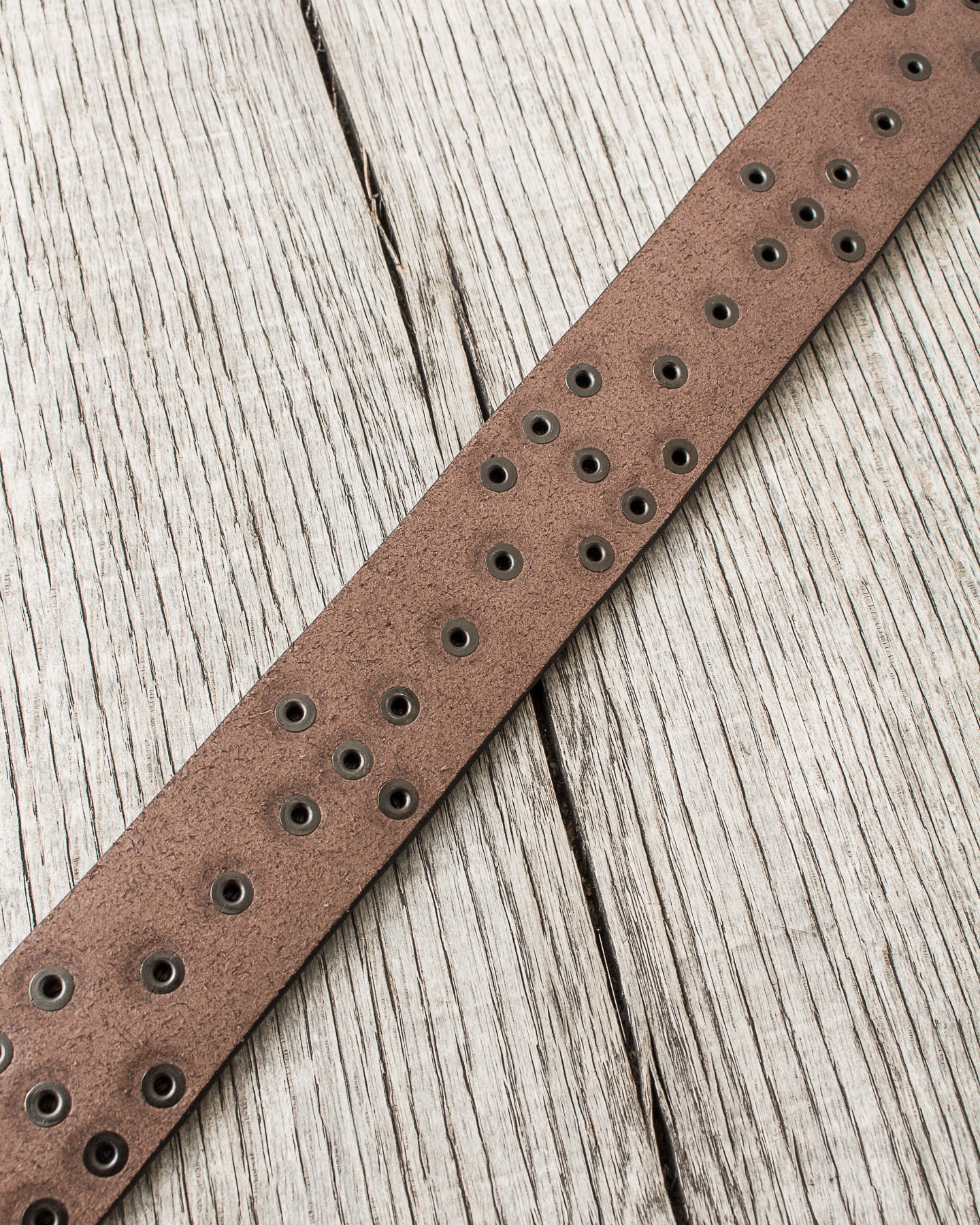Sugar Cane & Co. Brown Studded Leather Belt SC02322