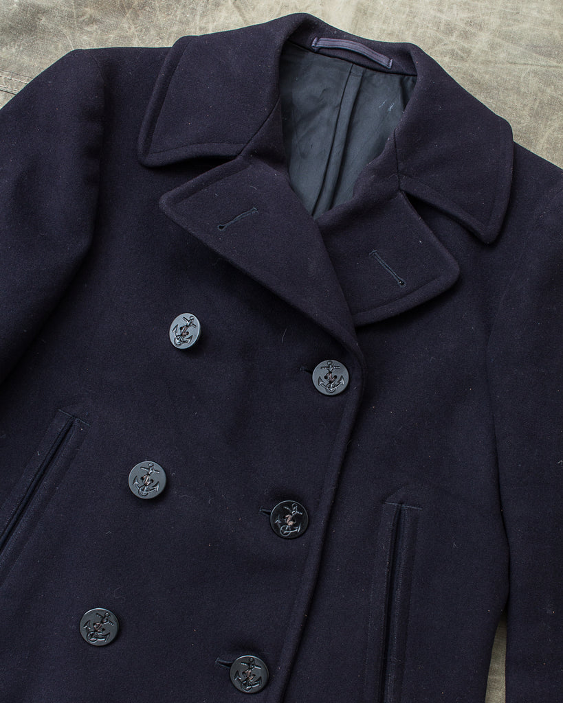 【未使用】サイズ52 新型 1940s U.S. NAVY PEA COAT Vtg 1940s WWII US Navy Wool Peacoat - Made in USA (S
