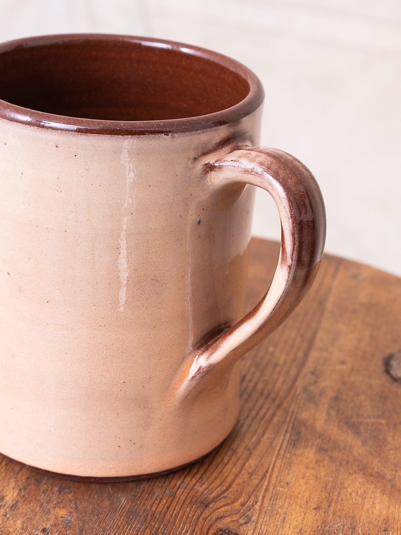 Tender Hand Thrown Coffee Mug Pink Glaze