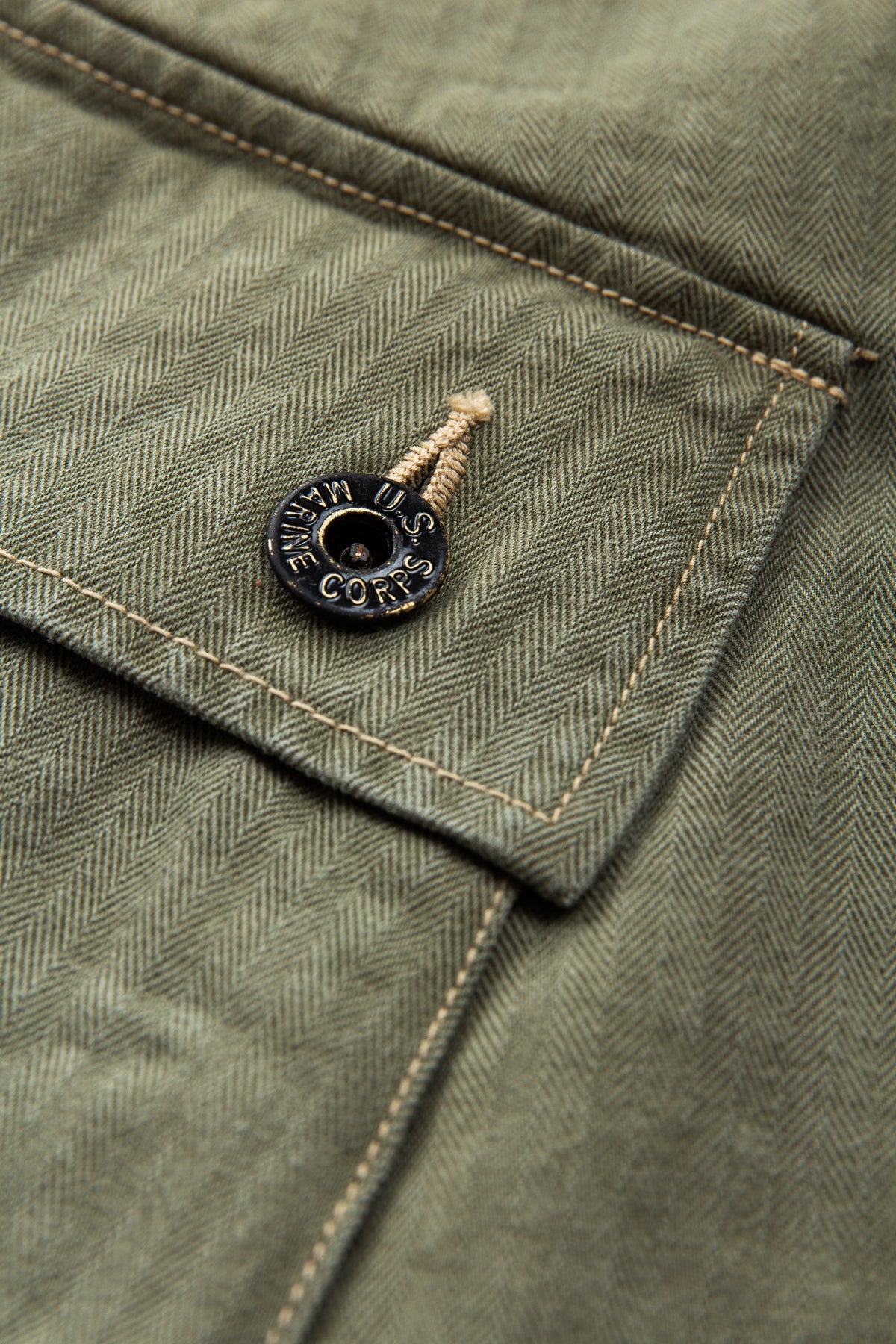 Buzz Rickson's USMC P-44 HBT Twill "Monkey" Shorts BR52388