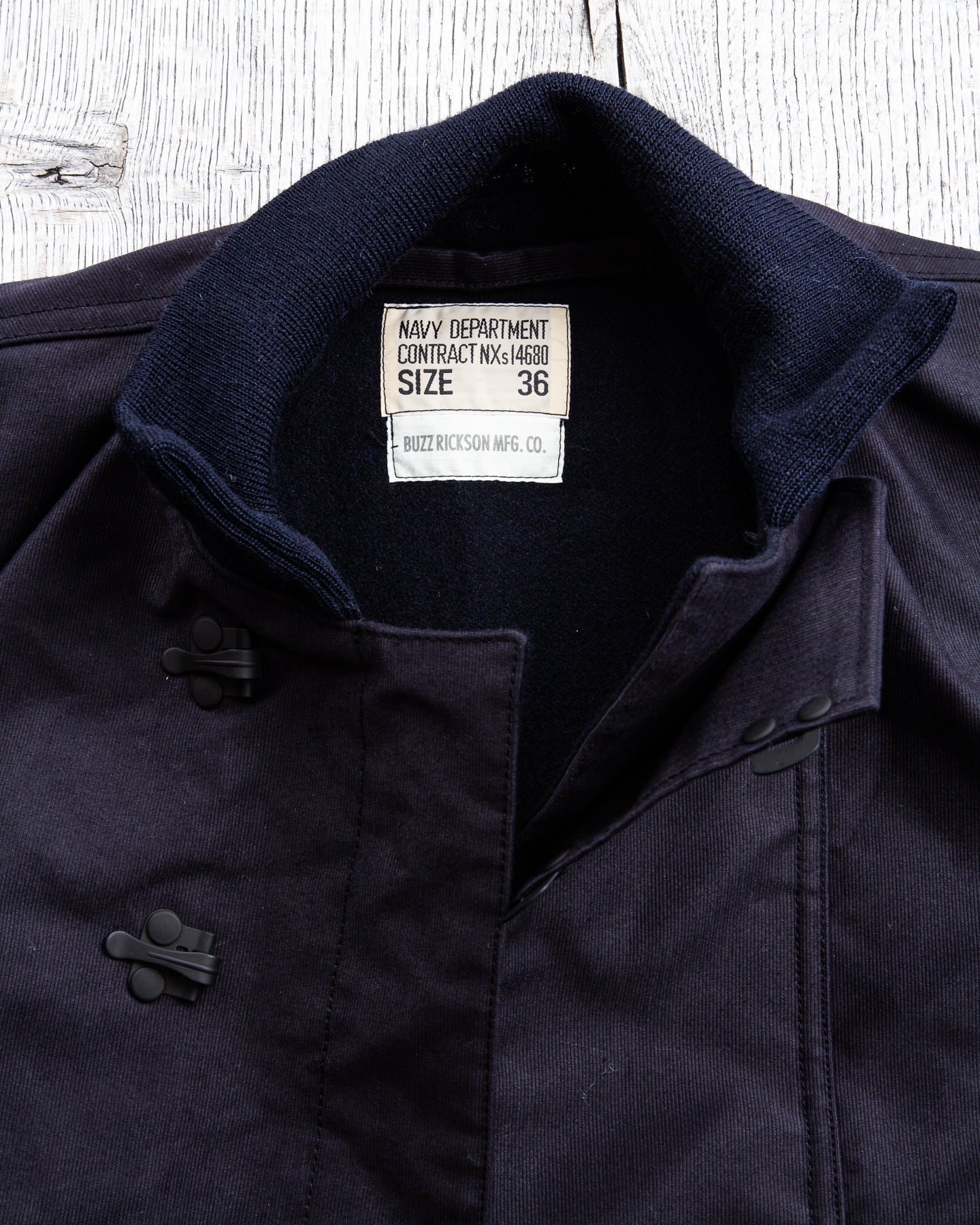Buzz Rickson's U.S. Navy Deck Hook Jacket Navy BR13580