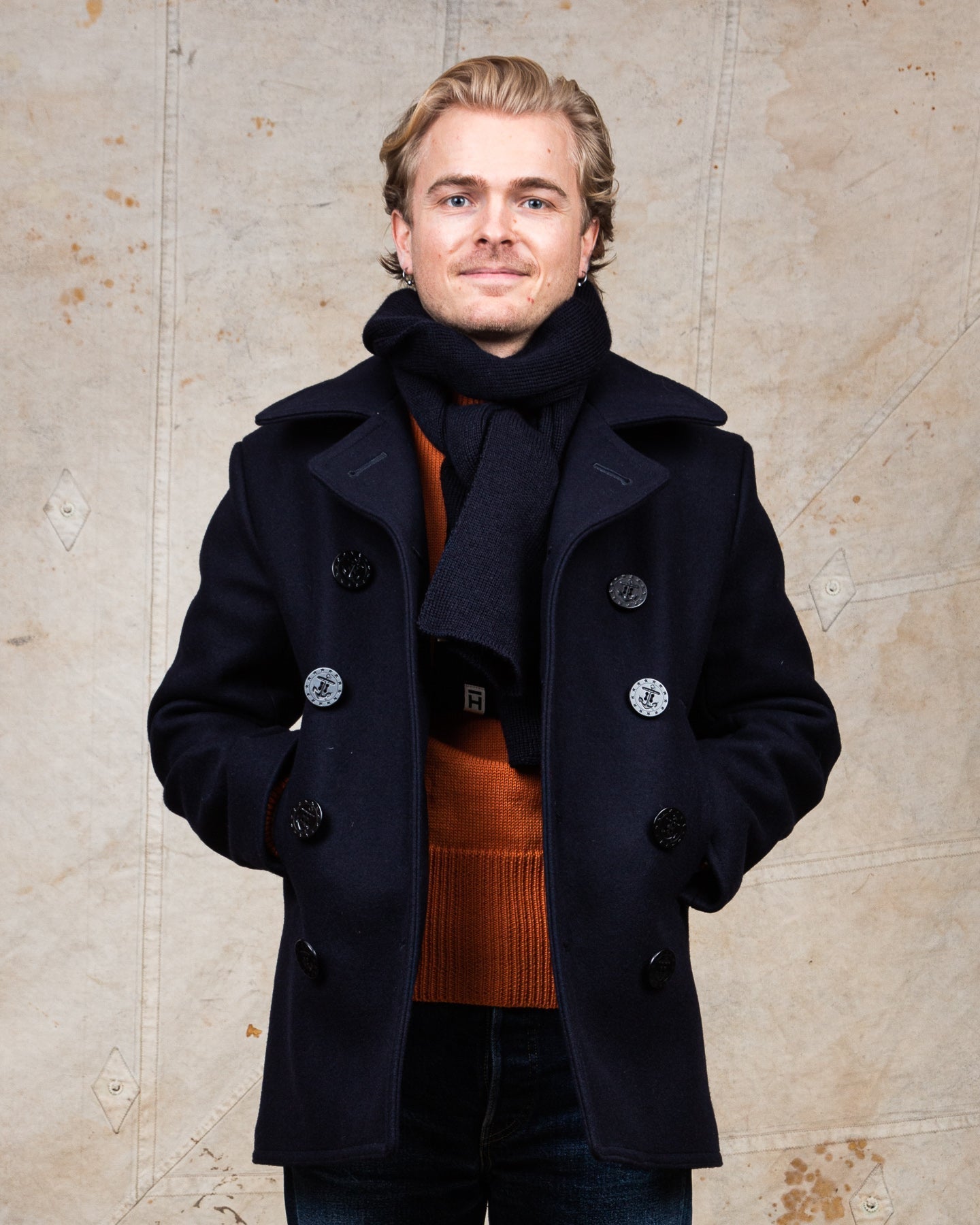 Heimat Wool Schal Ink (Navy)