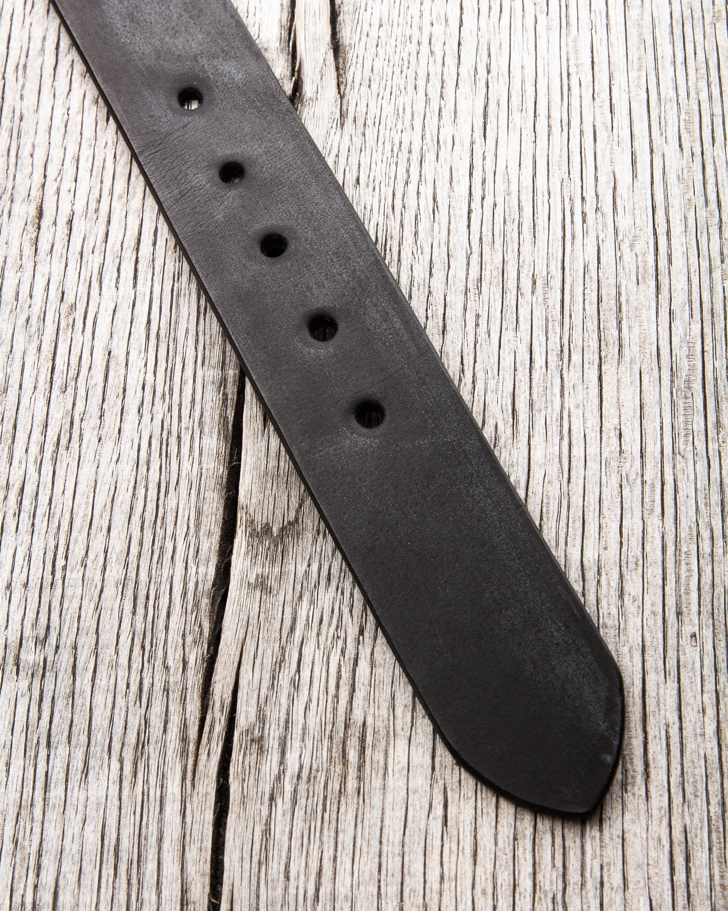 Sugar Cane & Co. Garrison Black Leather Belt SC02320
