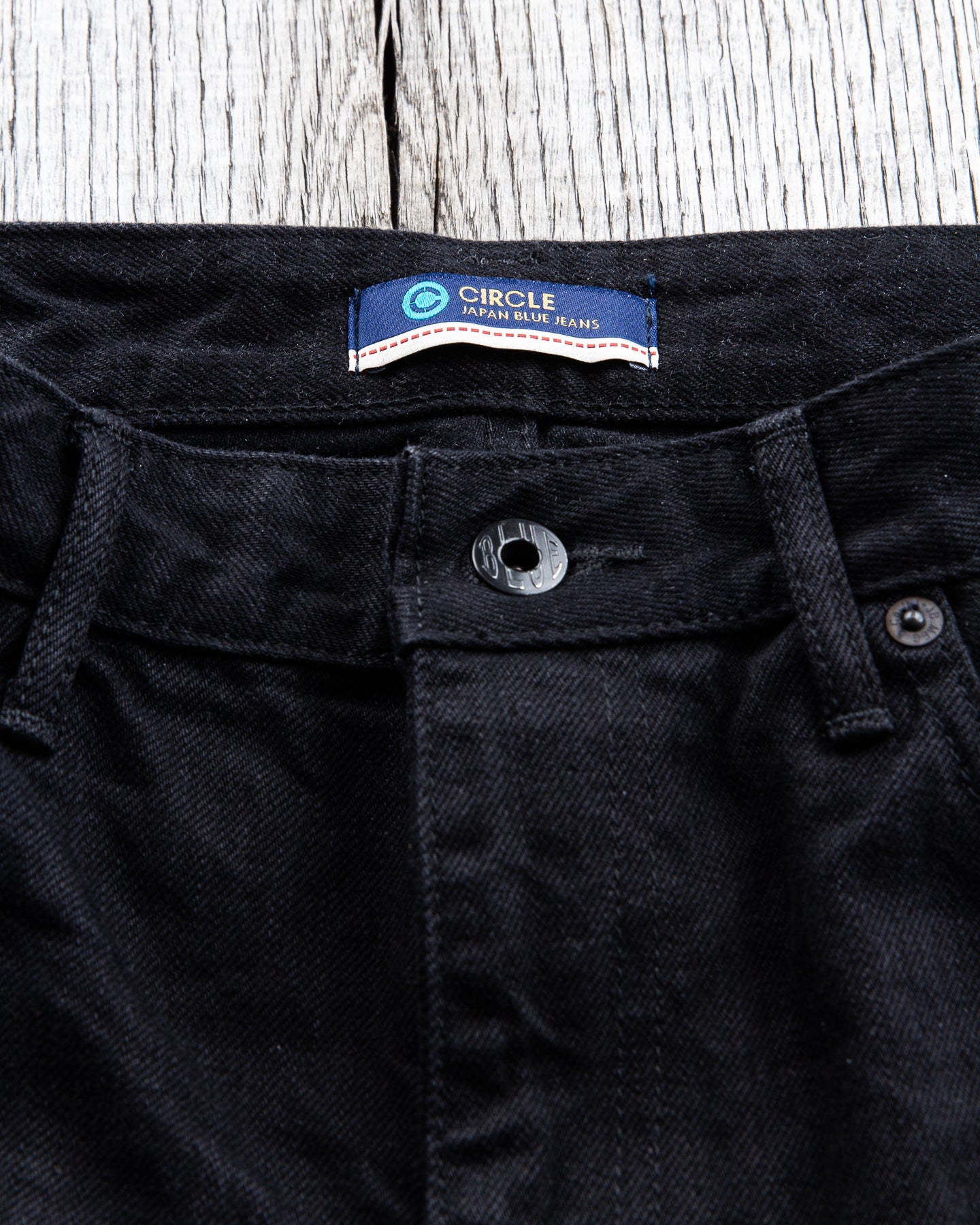 Japan Blue J316BK Circle 13.5 oz Straight Fit Black Jeans