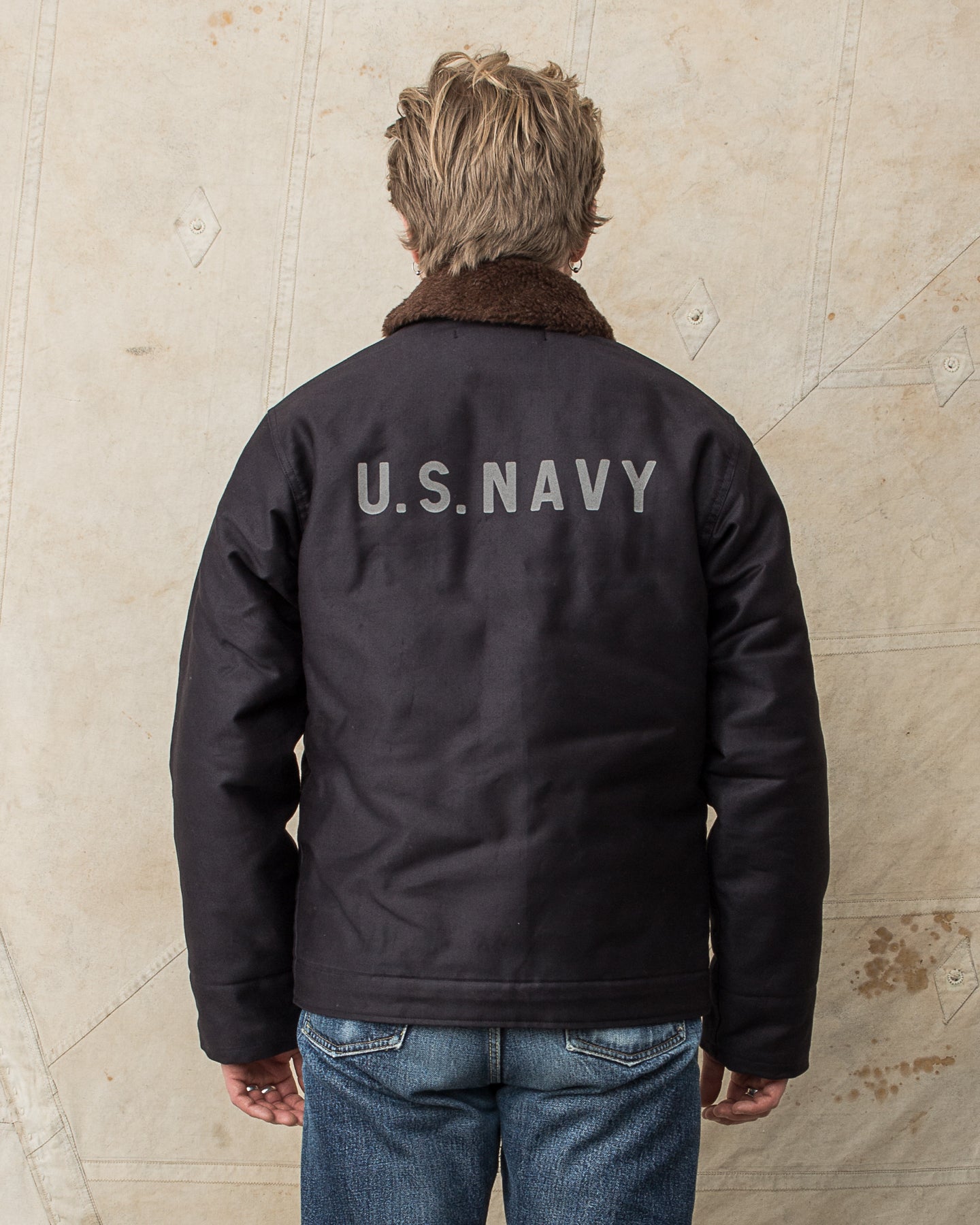 Buzz Rickson's Type N-1 Deck Jacket Navy Demotex BR15340