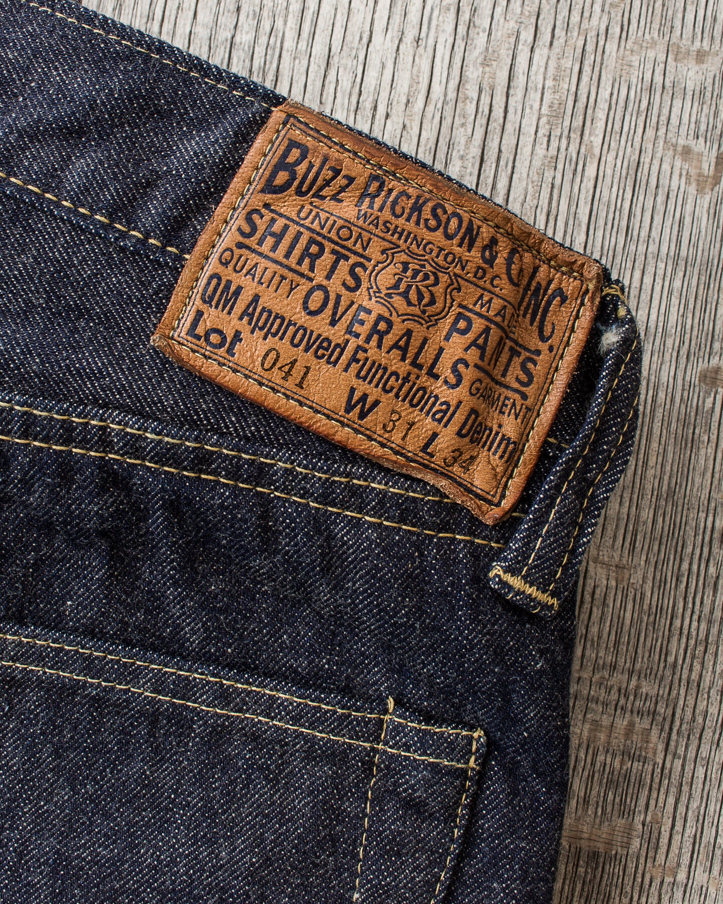 Buzz Rickson's World War II Waist Overalls Jeans BR43041