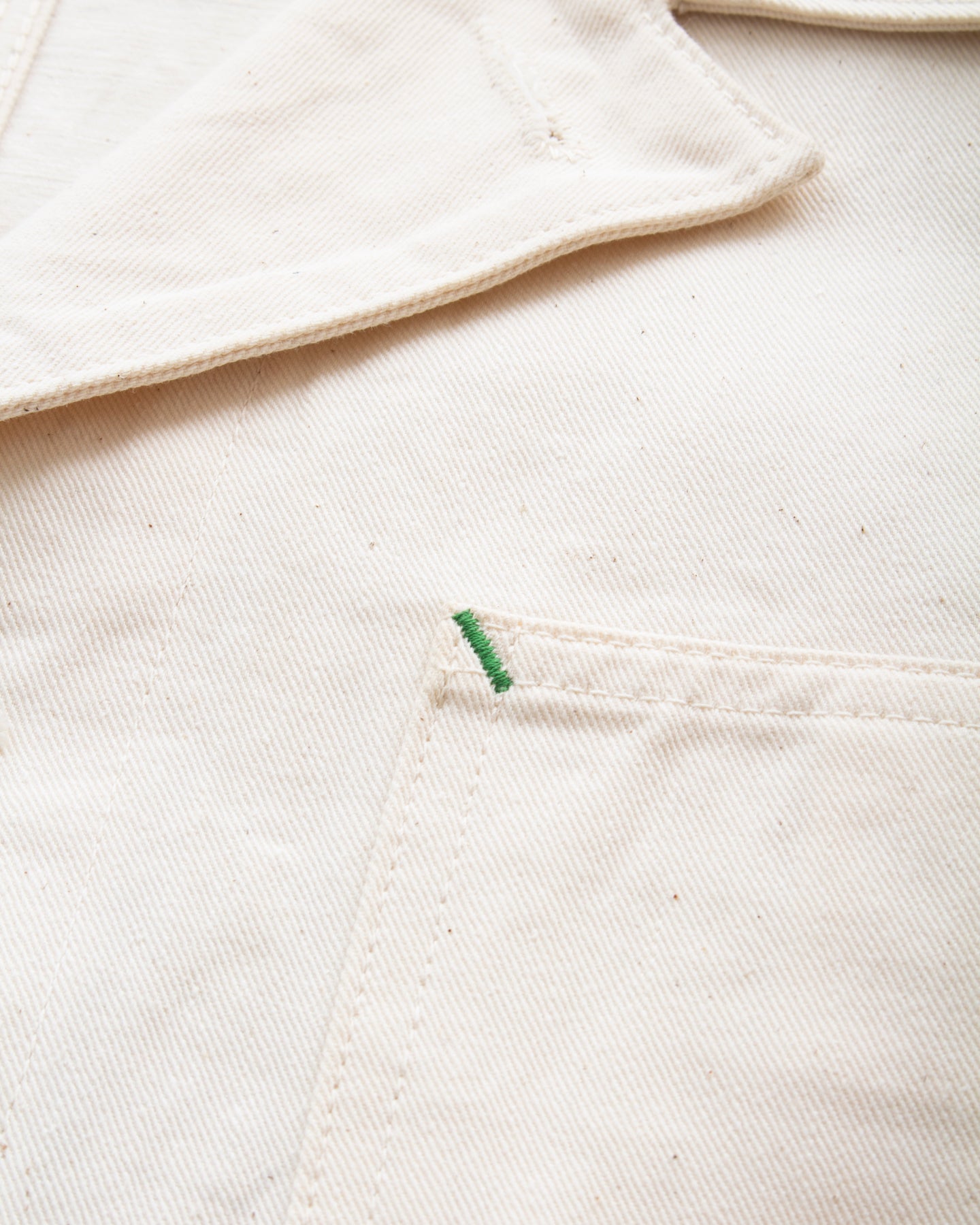 Sugar Cane & Co. Fiction Romance 9oz White Boat Sail Drill 1920's Work Coat SC15504