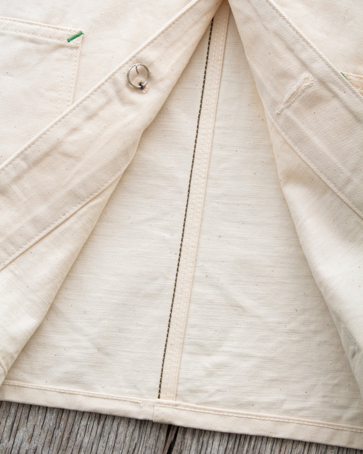 Sugar Cane & Co. Fiction Romance 9oz White Boat Sail Drill 1920's Work Coat SC15504