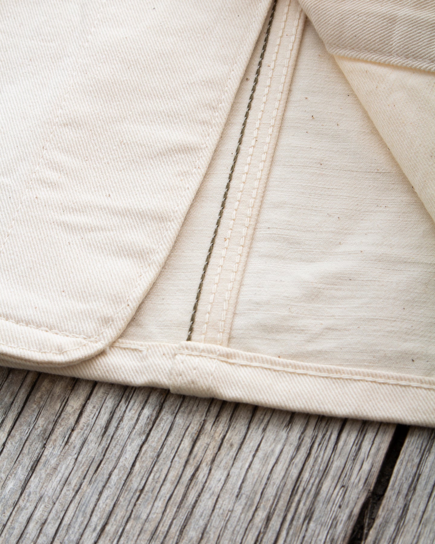 Sugar Cane & Co. Fiction Romance 9oz White Boat Sail Drill 1920's Work Coat SC15504