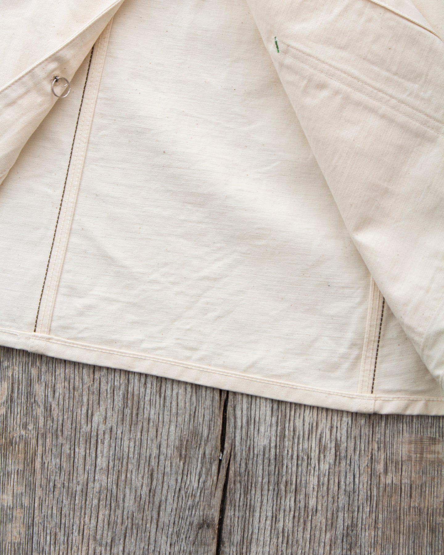 Sugar Cane & Co. Fiction Romance 9oz White Boat Sail Drill 1920's Work Coat SC15504