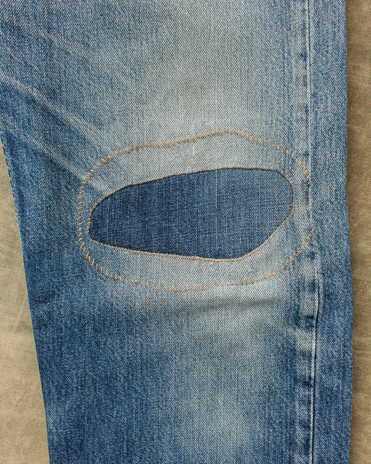 Second Hand, Hand Mended 00s Levi's 501 Jeans W 32 / L 34