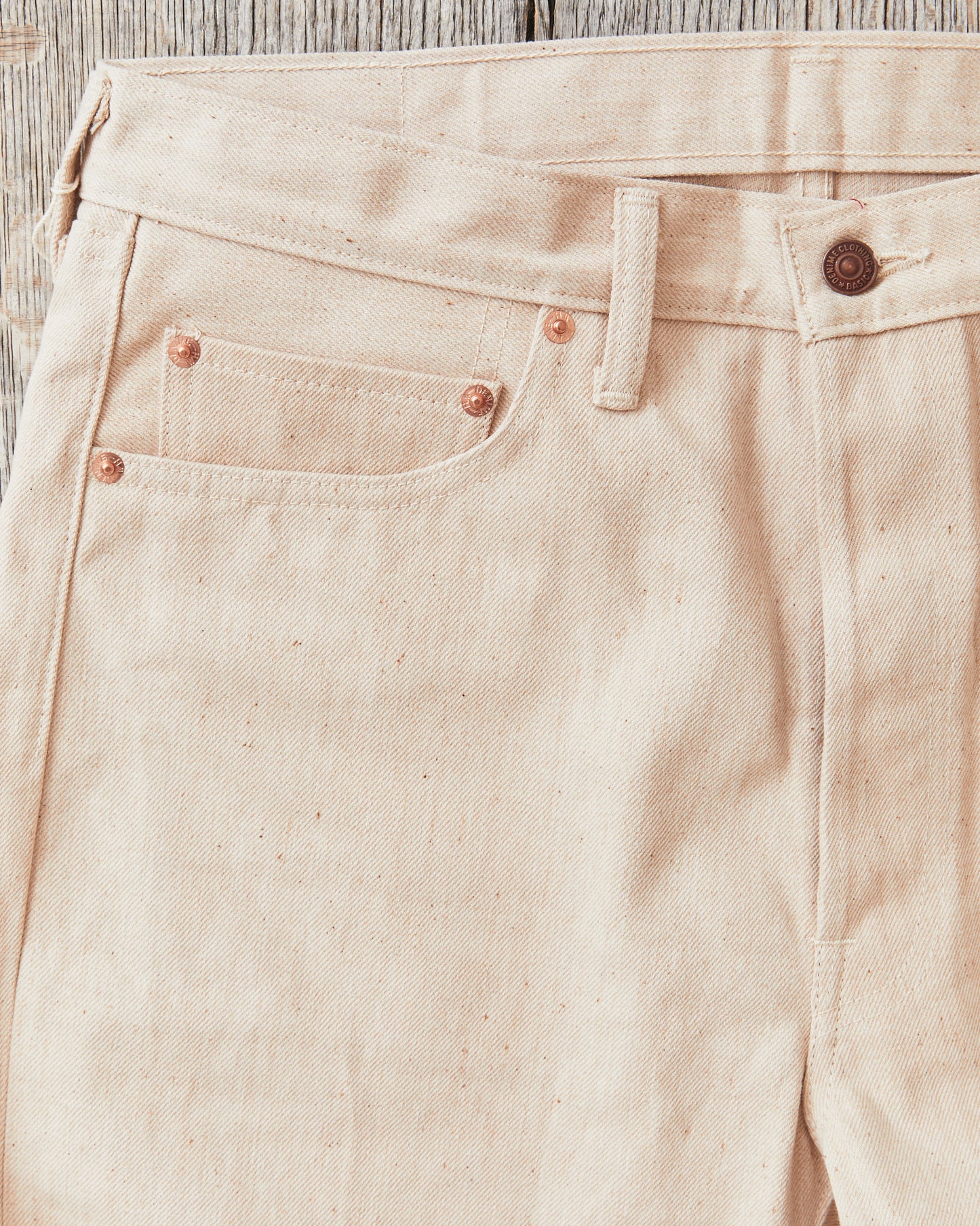 Denime by Warehouse & Co Lot 224 1966 Model Natural Mother Cotton Jeans Non Wash