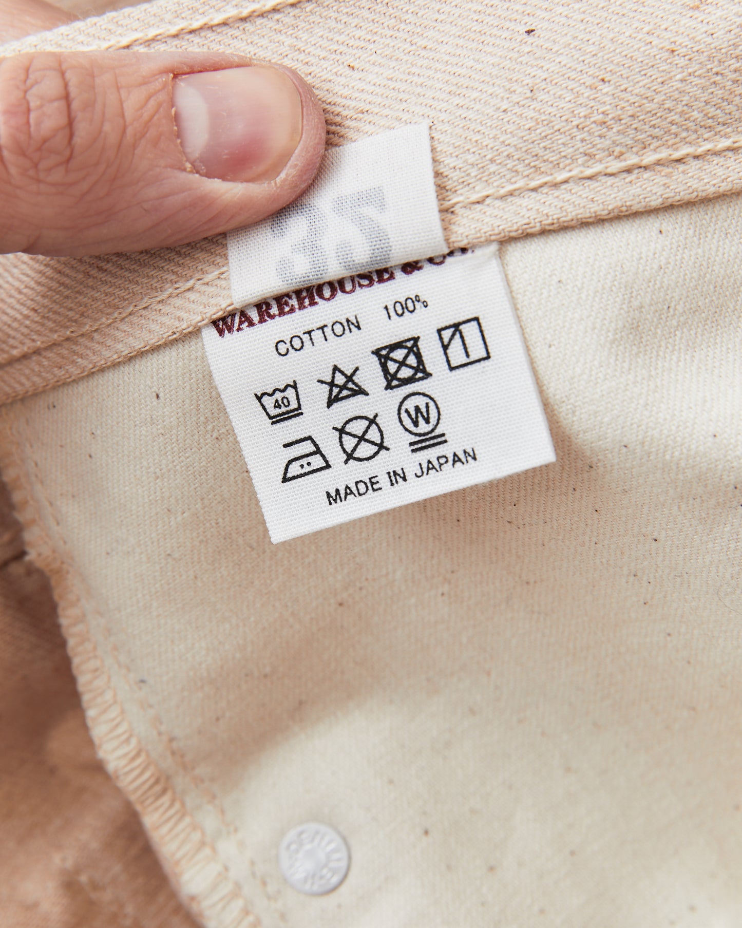 Denime by Warehouse & Co Lot 224 1966 Model Natural Mother Cotton Jeans Non Wash