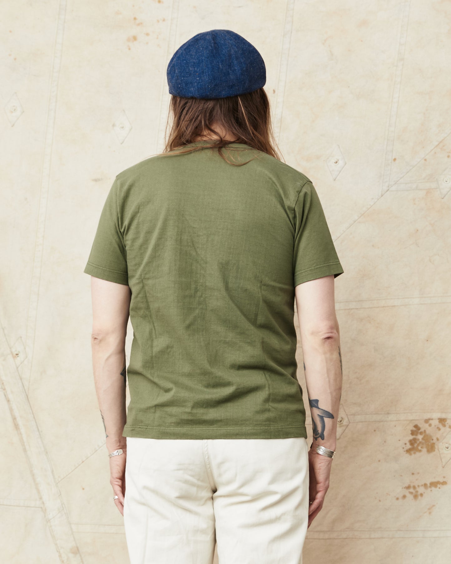 Whitesville WV78932 Olive Heavyweight Short Sleeve Pocket T-shirt