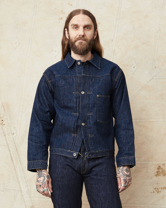 Sugar Cane & Co. SC19010 Super "Denim" Collectibles #10, 14oz Blue Denim Blouse “S1945” Model One Wash