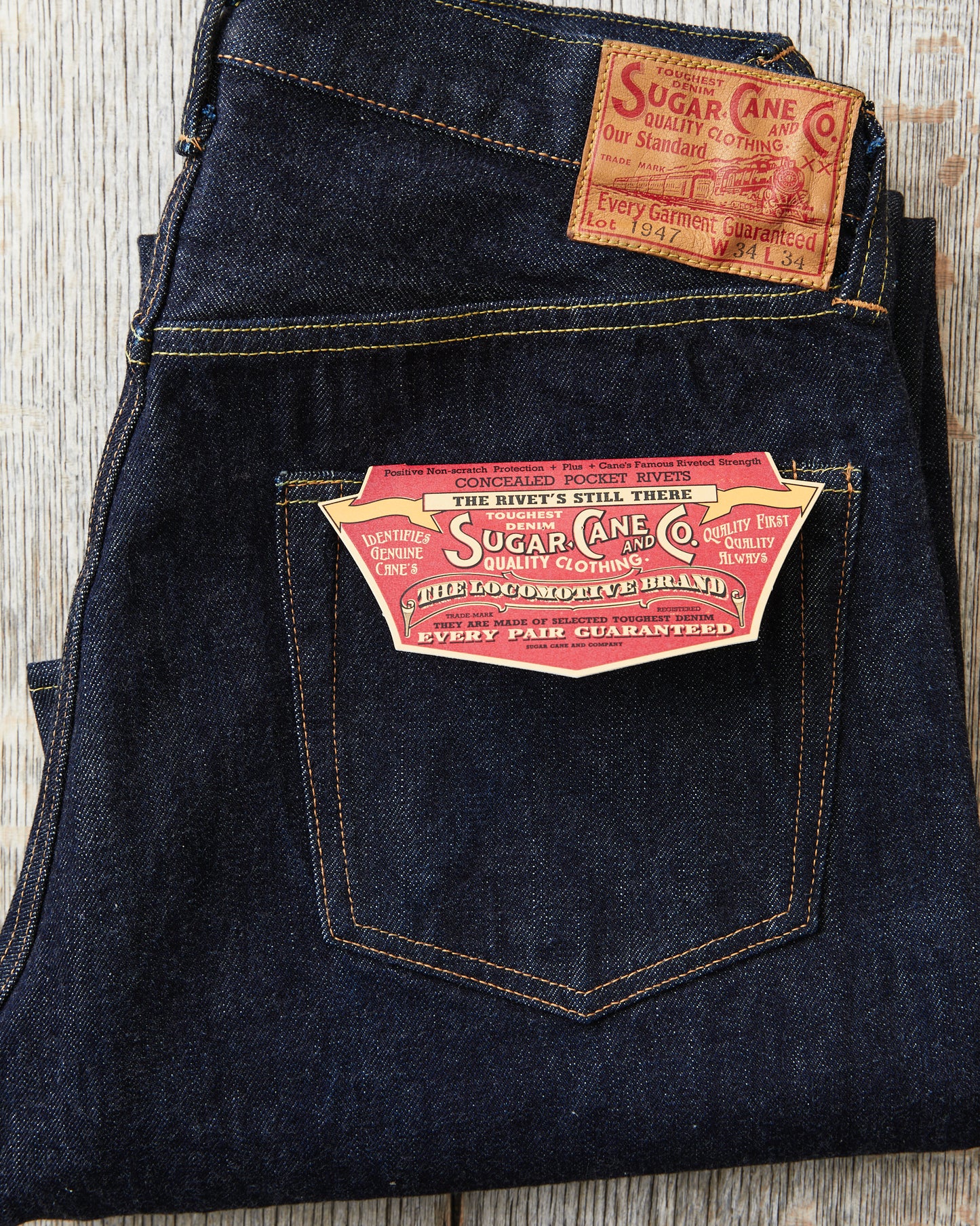 Sugar Cane & Co. SC41947A 1947 Model 14,25oz One Wash Denim