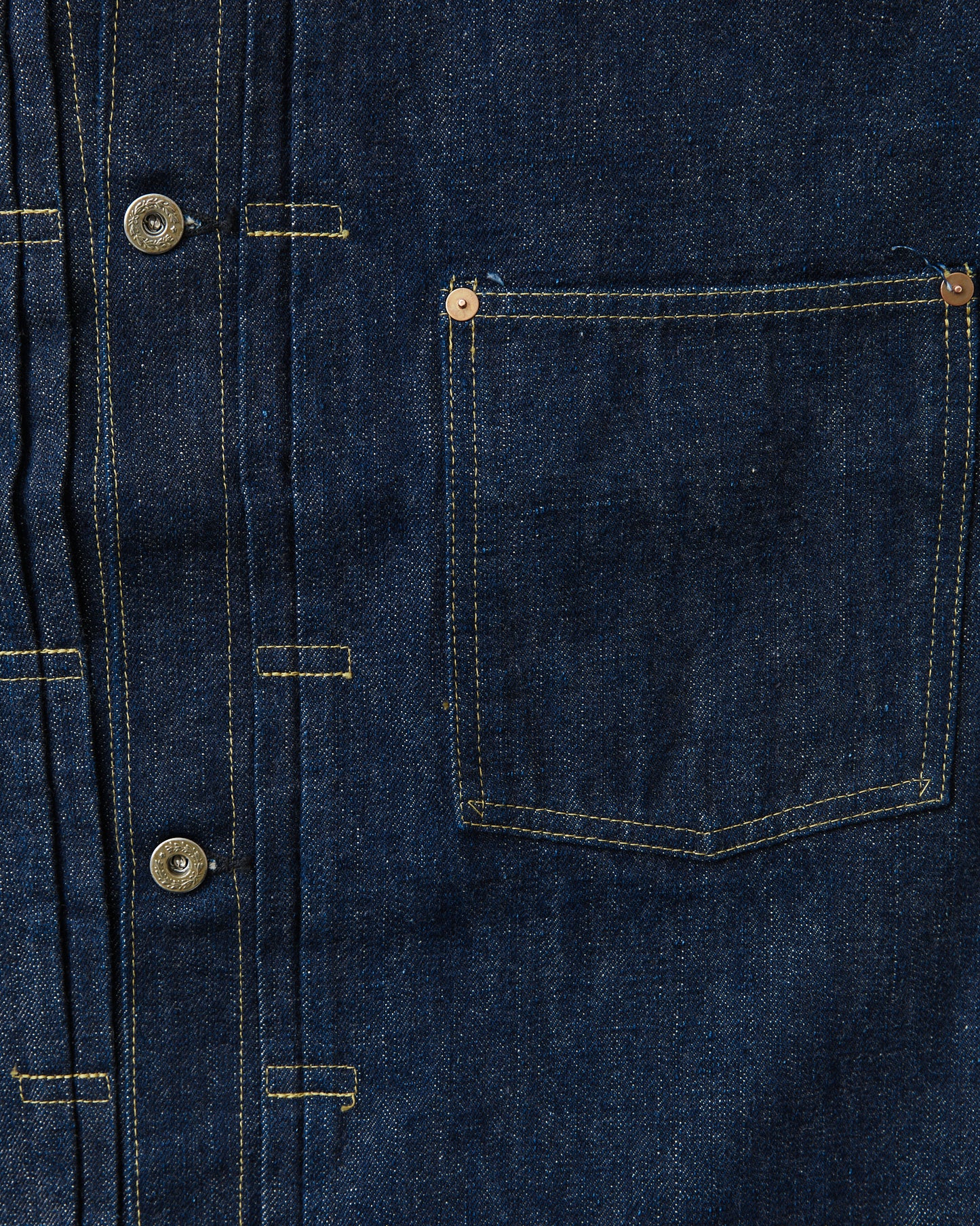 Sugar Cane & Co. SC19010 Super "Denim" Collectibles #10, 14oz Blue Denim Blouse “S1945” Model One Wash