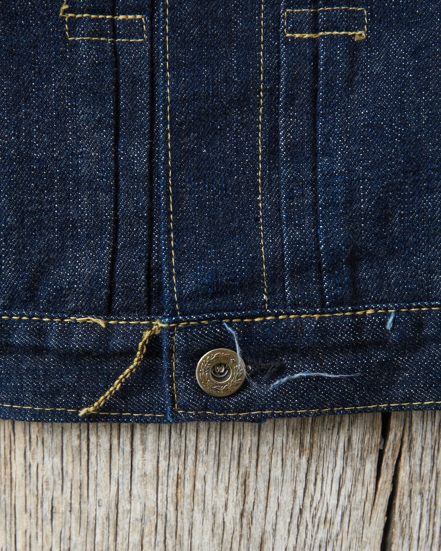 Sugar Cane & Co. SC19010 Super "Denim" Collectibles #10, 14oz Blue Denim Blouse “S1945” Model One Wash