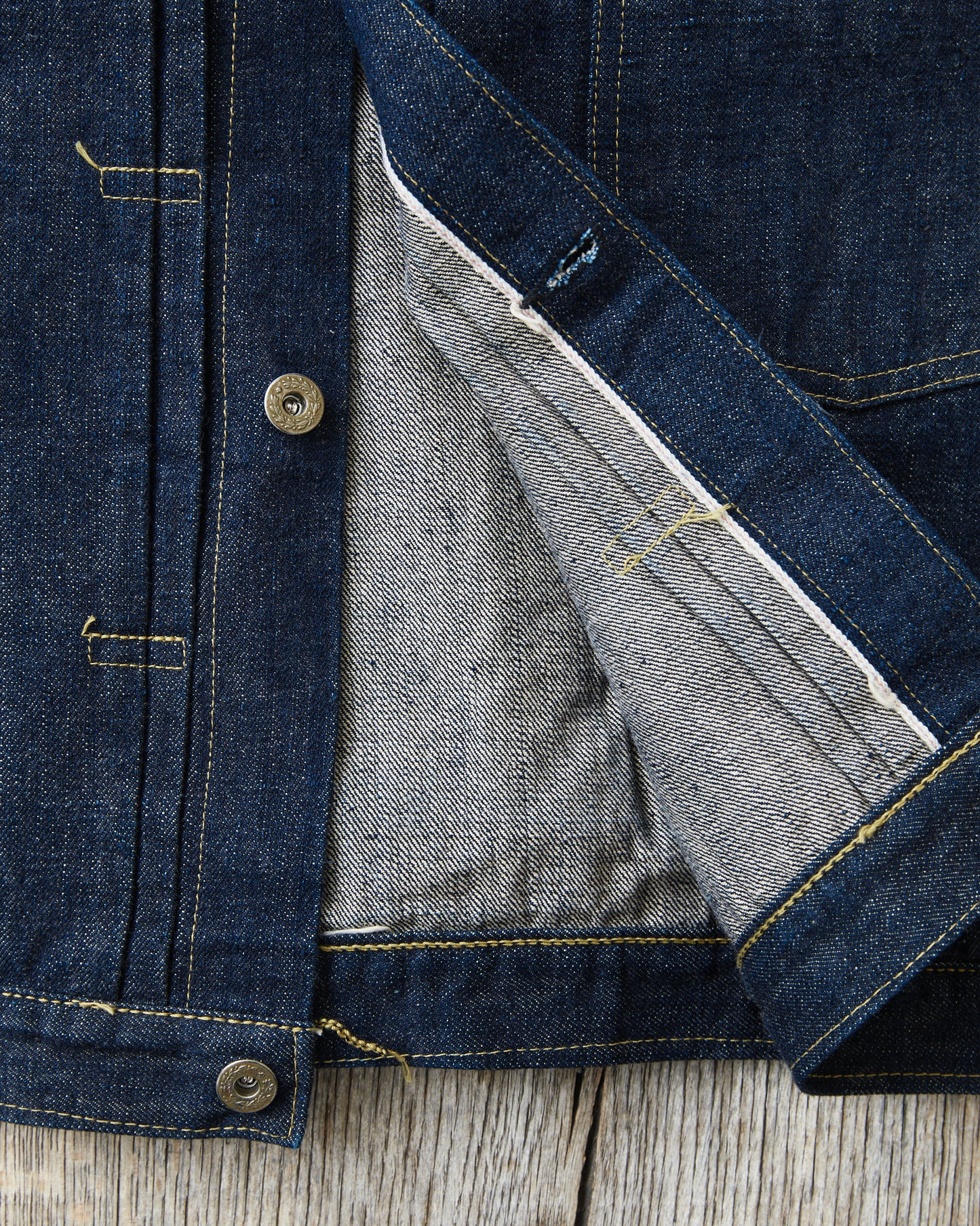 Sugar Cane & Co. SC19010 Super "Denim" Collectibles #10, 14oz Blue Denim Blouse “S1945” Model One Wash
