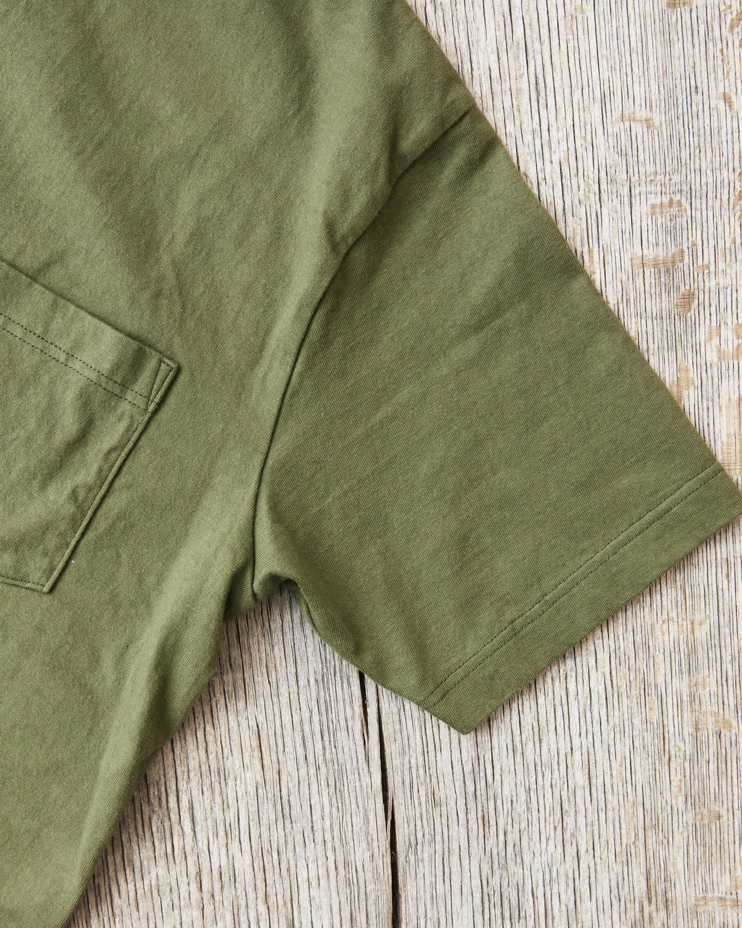 Whitesville WV78932 Olive Heavyweight Short Sleeve Pocket T-shirt