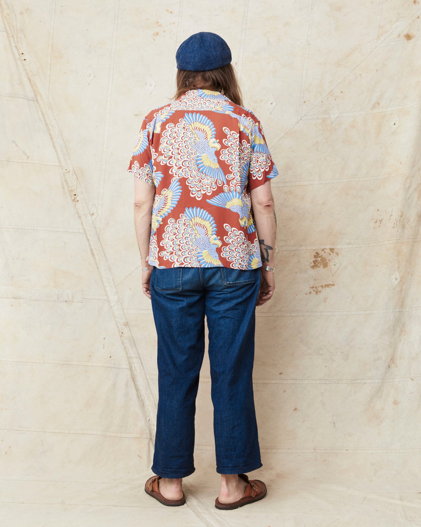Sun Surf SS39428 Rayon Hawaiian Shirt "Peacock"
