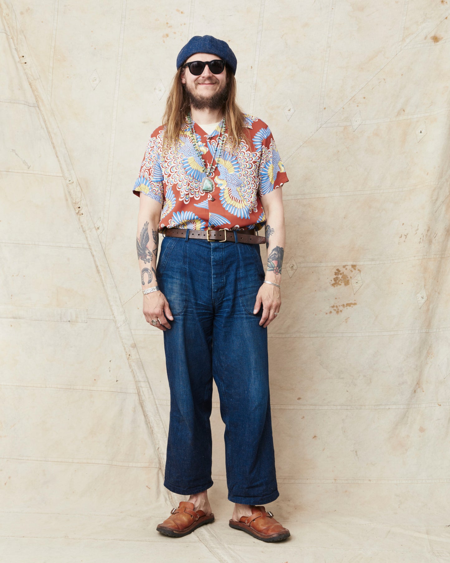 Sun Surf SS39428 Rayon Hawaiian Shirt "Peacock"