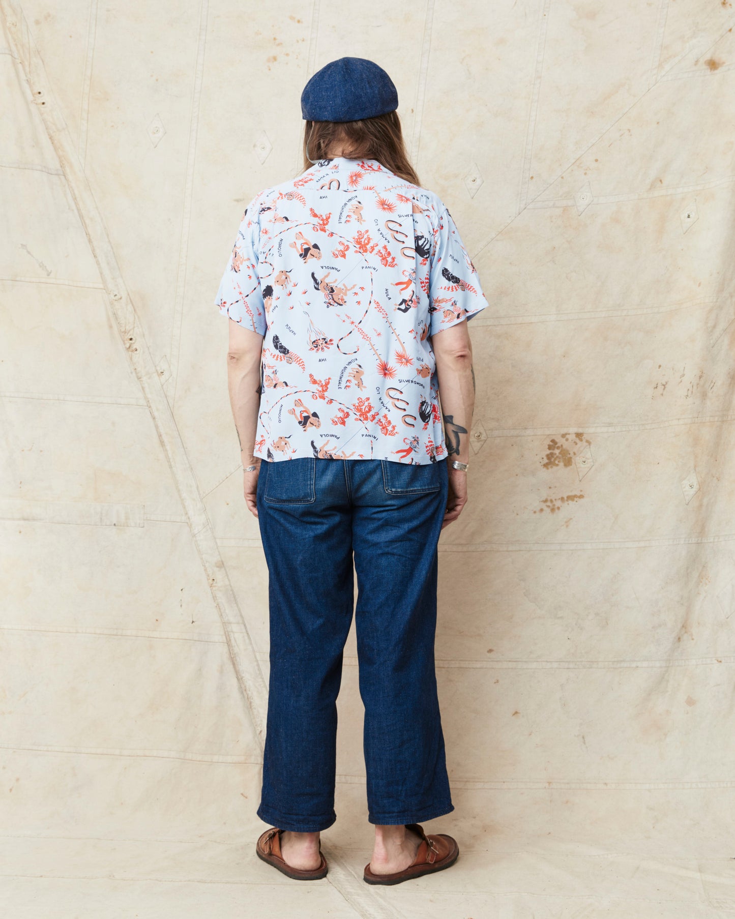 Sun Surf SS39420 Rayon Hawaiian Shirt "Paniola Town"