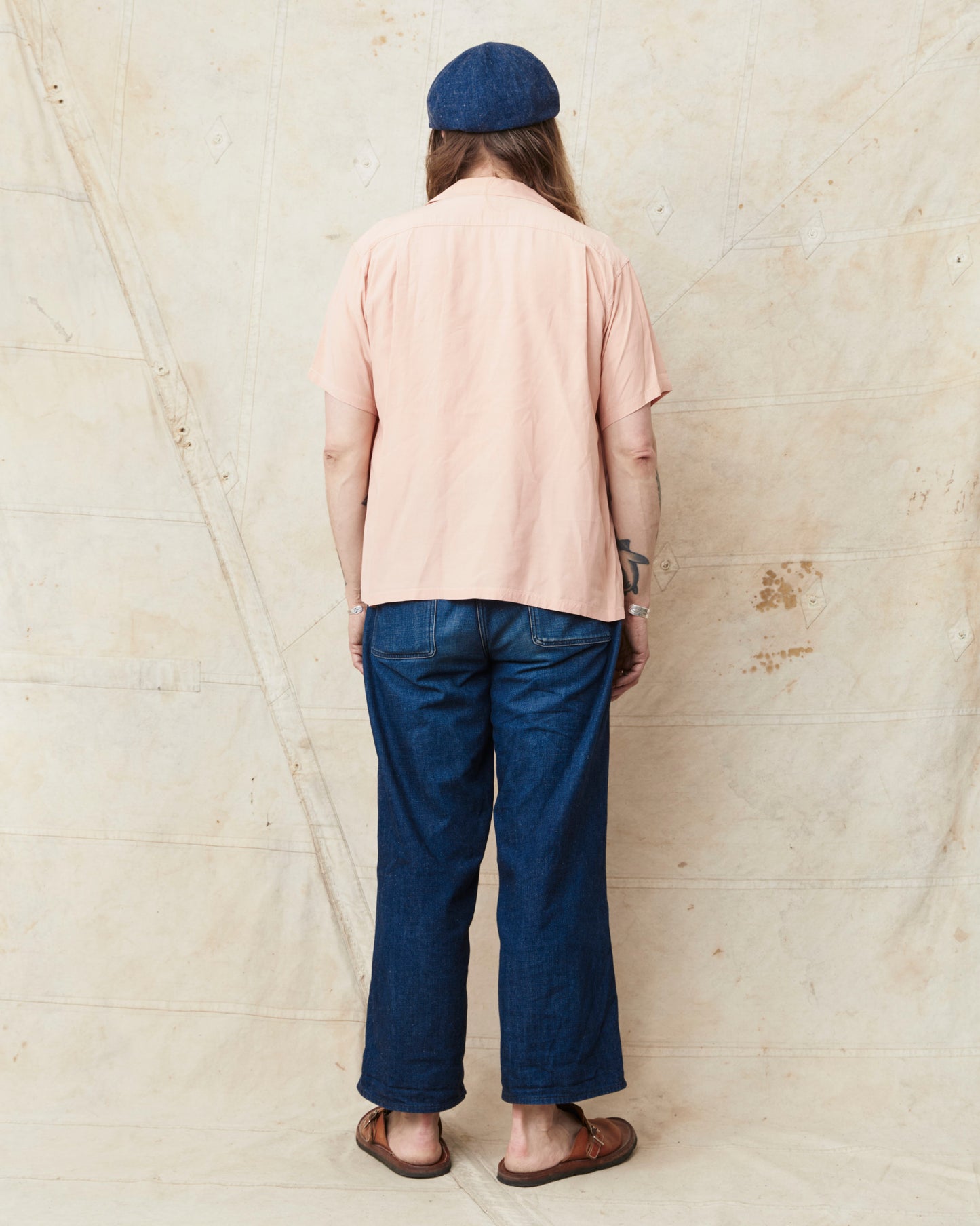 Style Eyes SE39455 Short Sleeve Rayon Bowling Shirt Pink