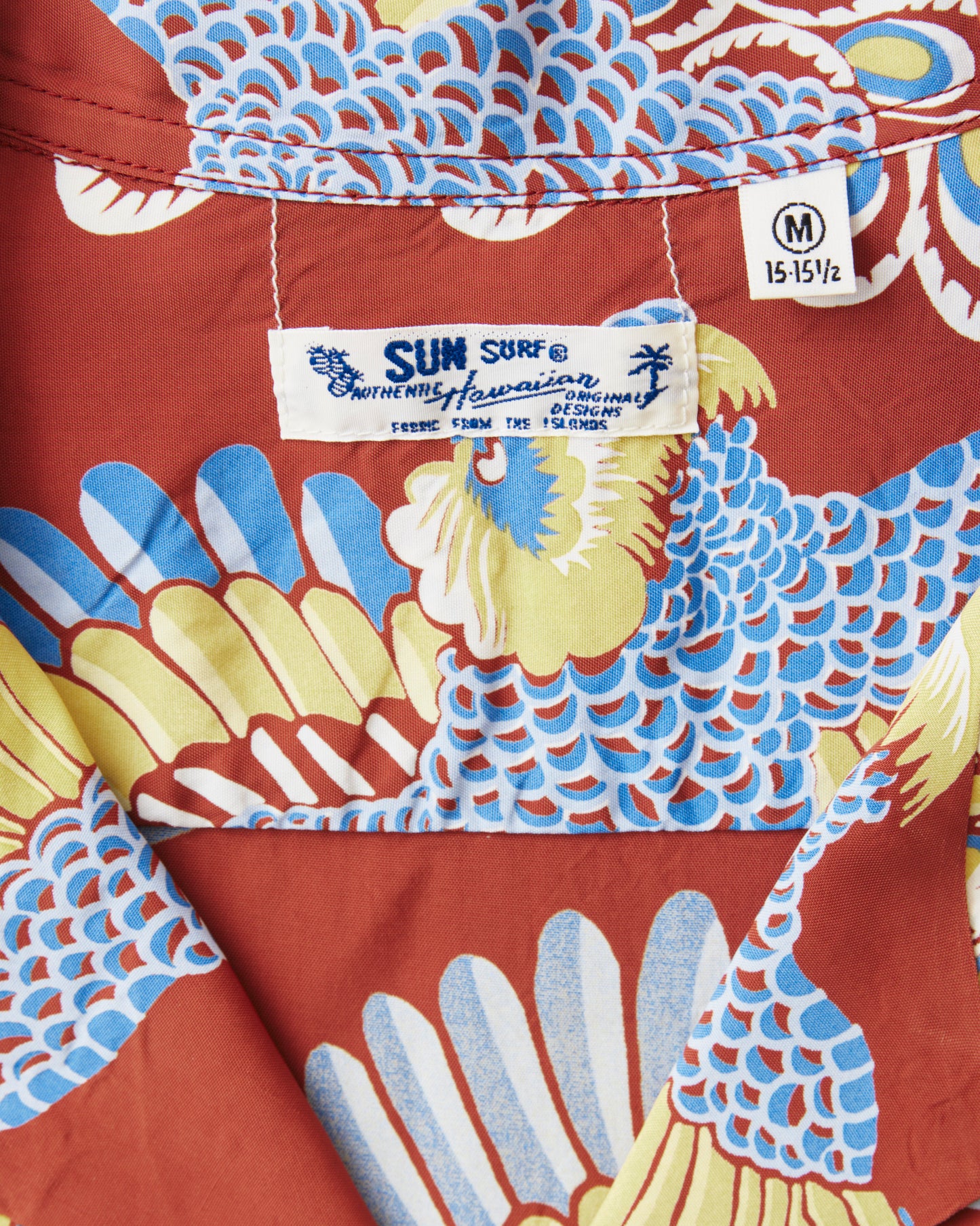 Sun Surf SS39428 Rayon Hawaiian Shirt "Peacock"