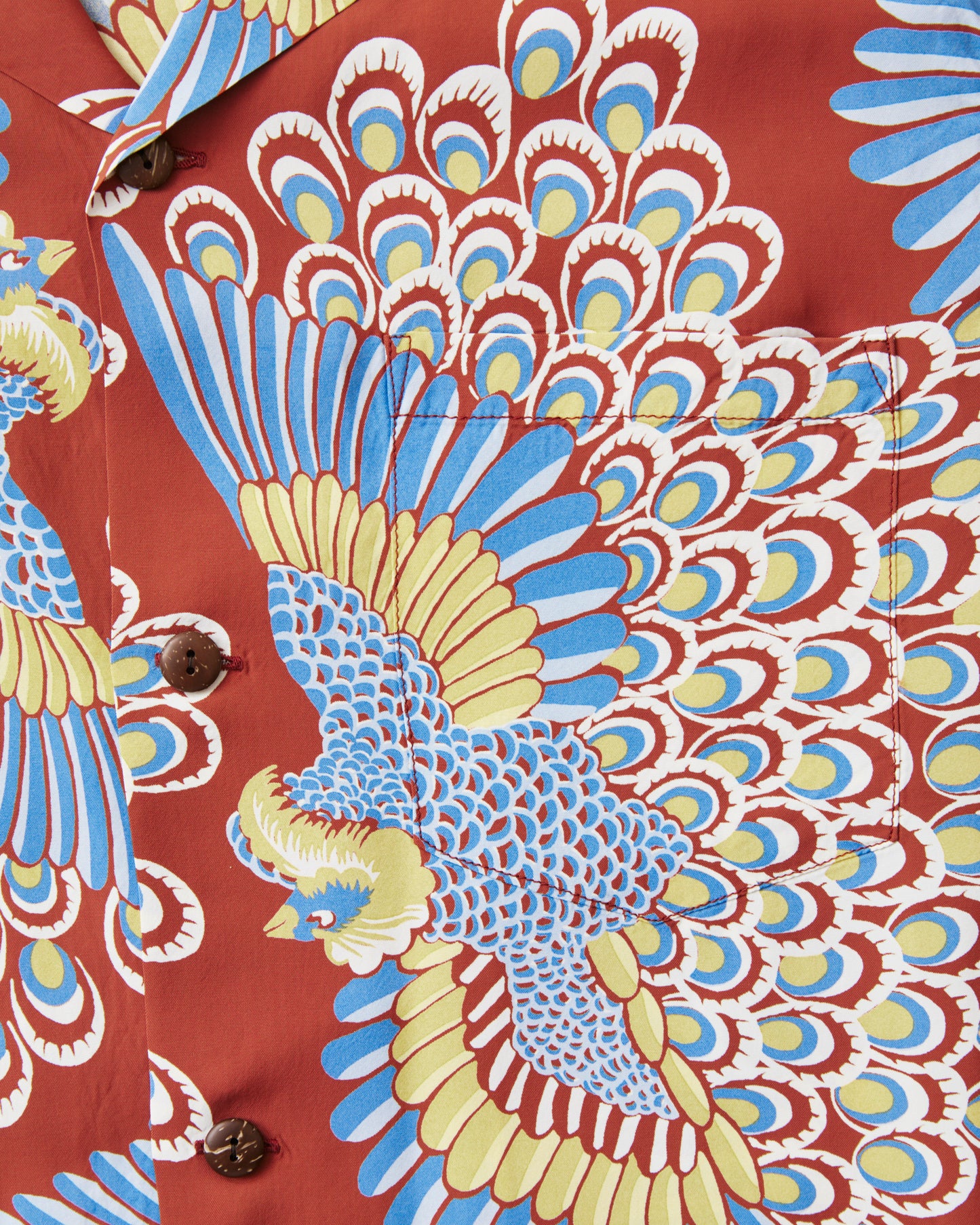 Sun Surf SS39428 Rayon Hawaiian Shirt "Peacock"