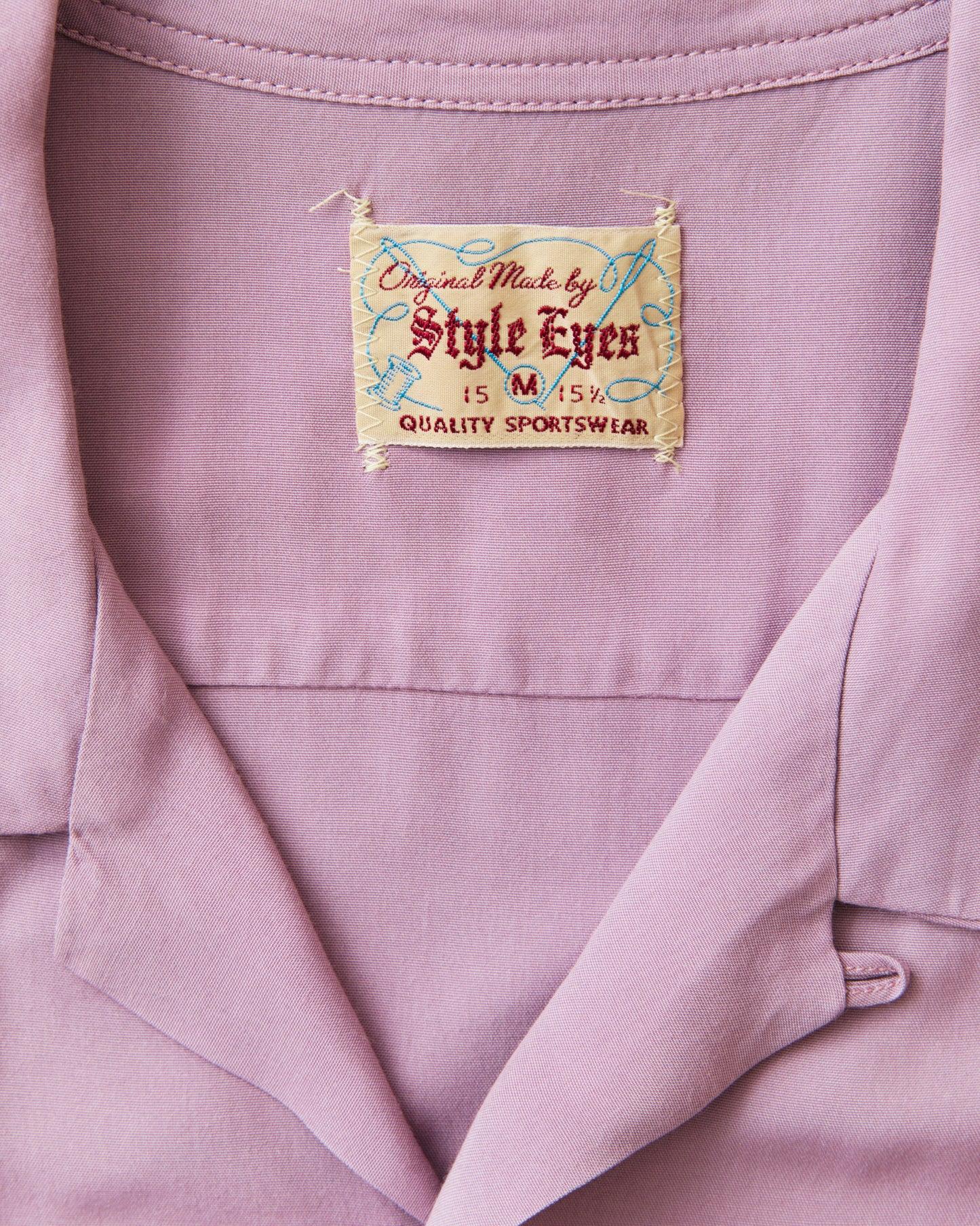 Style Eyes SE39455 Short Sleeve Rayon Bowling Shirt Purple