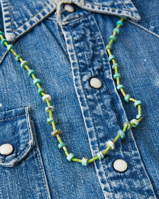 Papa Nui Cap Co. The Heishi Mermaid Necklace Green